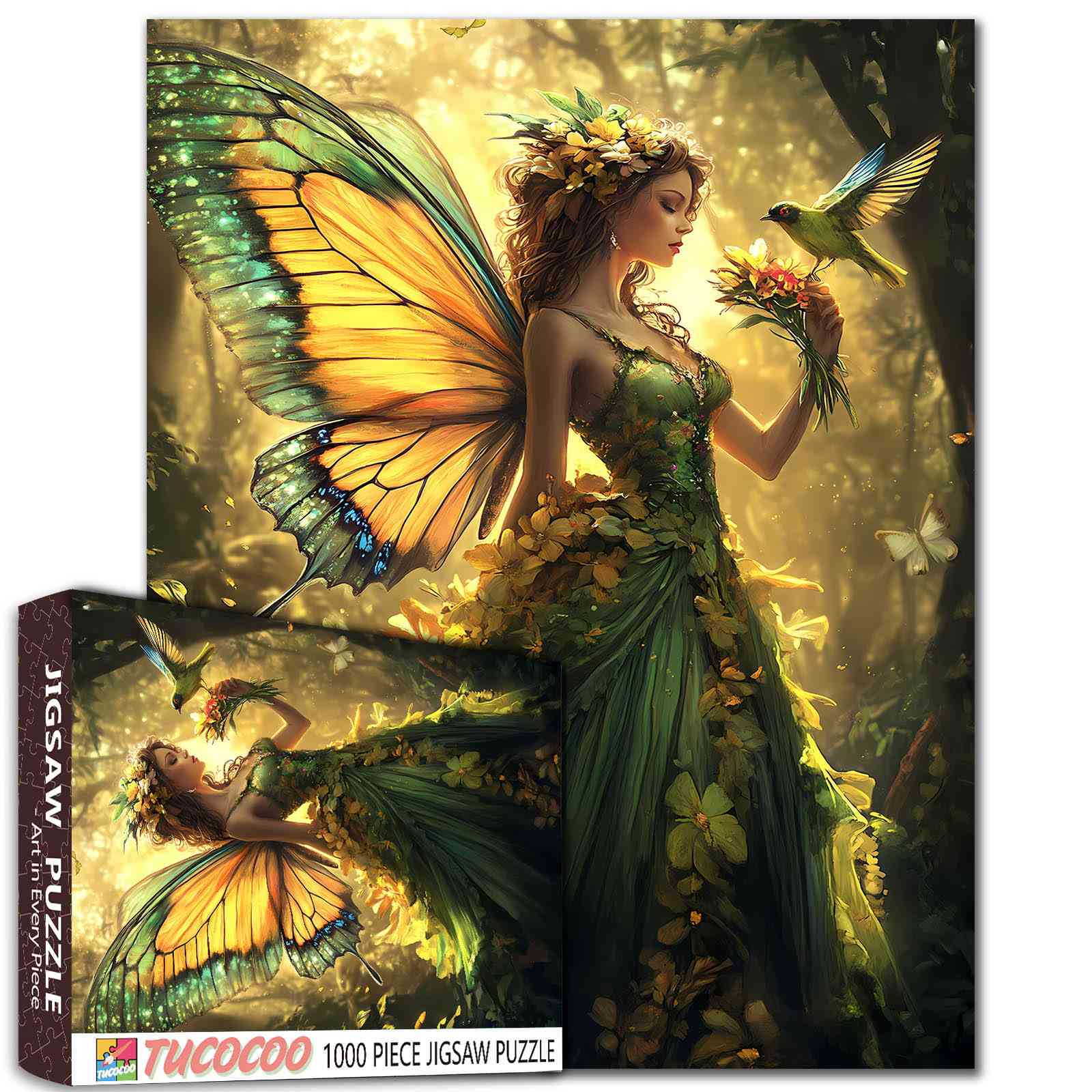 tucocoo-enchanting-forest-fairy-puzzle-1000-teile-fee image 1