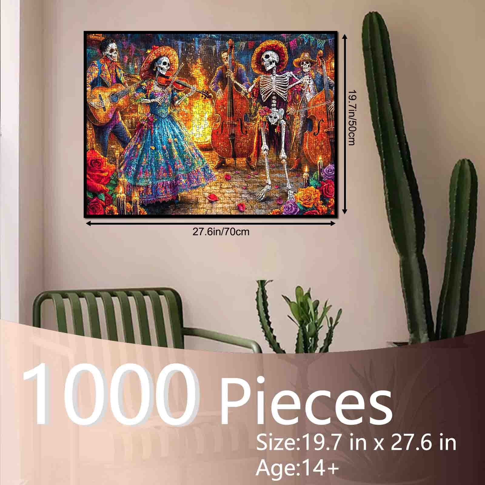 tucocoo-day-of-dead-skeleton-celebration-puzzle-1000-teile image 5
