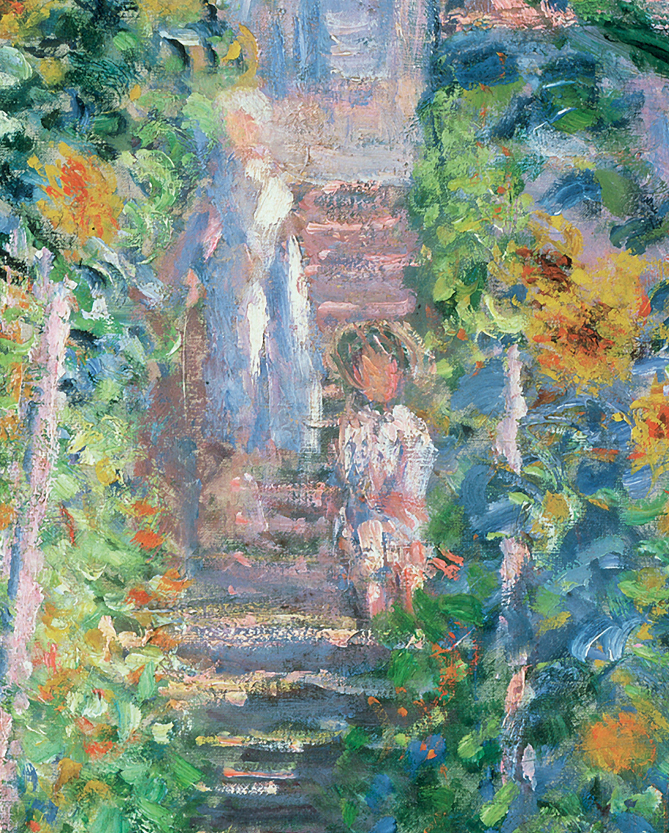 pomegranate-monet-garden-at-v-theuil-lesezeichen-impressionismus image 2