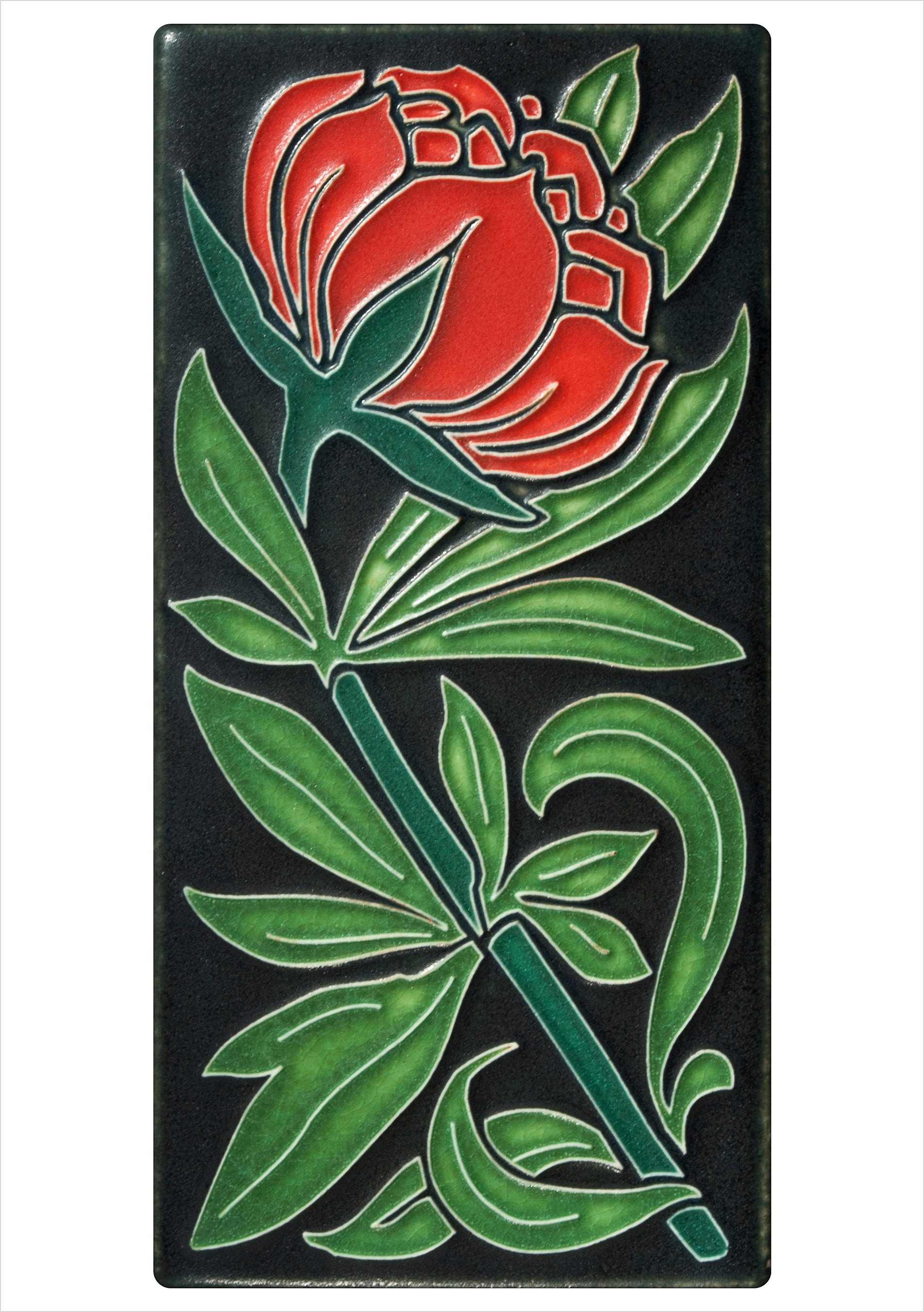 pomegranate-arts-crafts-tiles-boxed-notecards-20-karten-blumen image 5