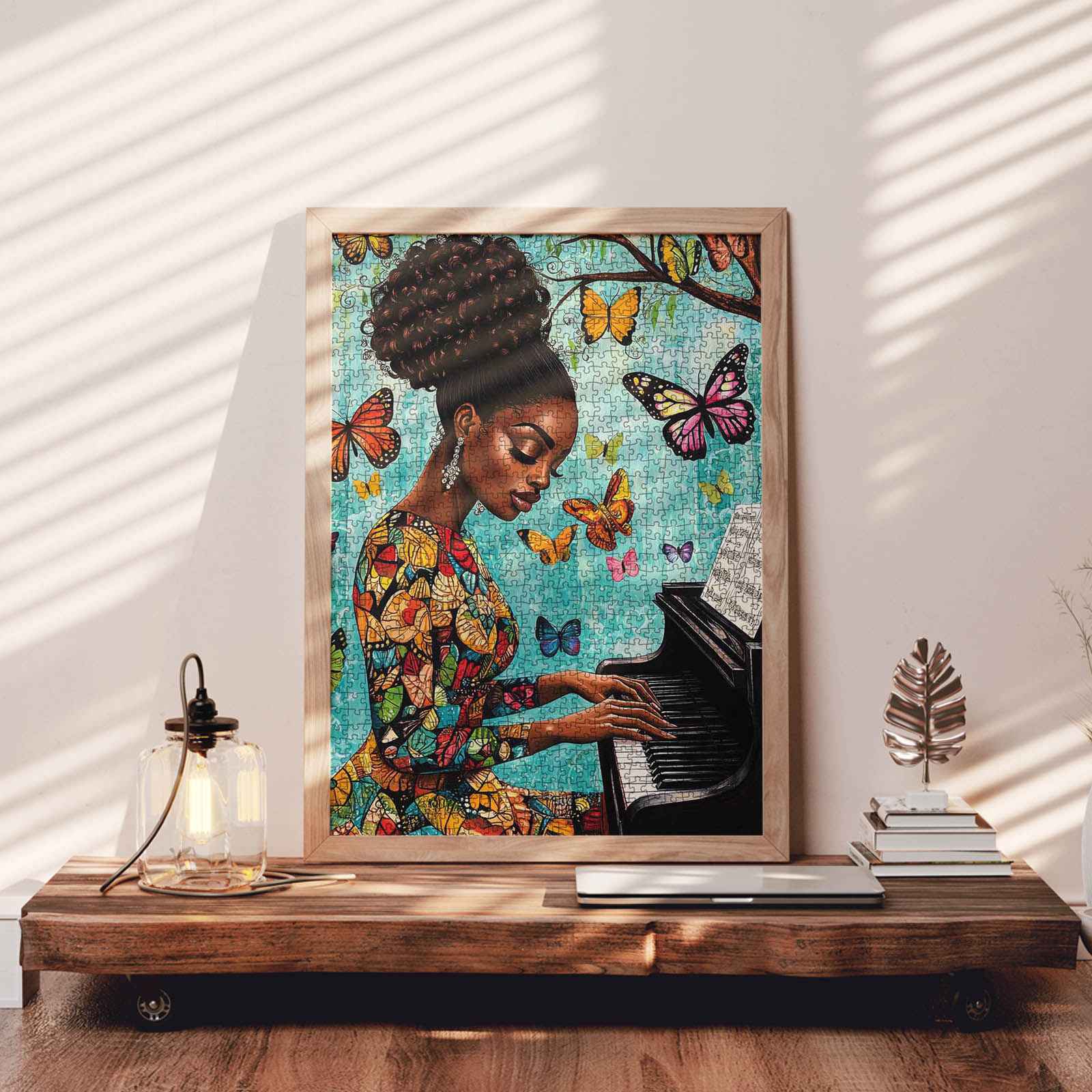 tucocoo-jigsaw-puzzles-butterfly-serenade-puzzle-1000-teile-pianistin image 3