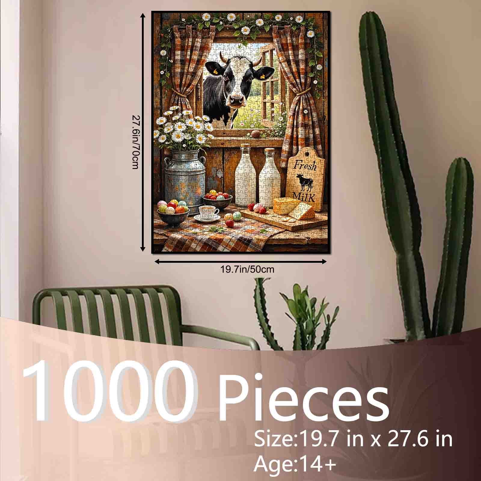 tucocoo-fresh-farmhouse-cow-puzzle-1000-teile-kuh-fenster image 5