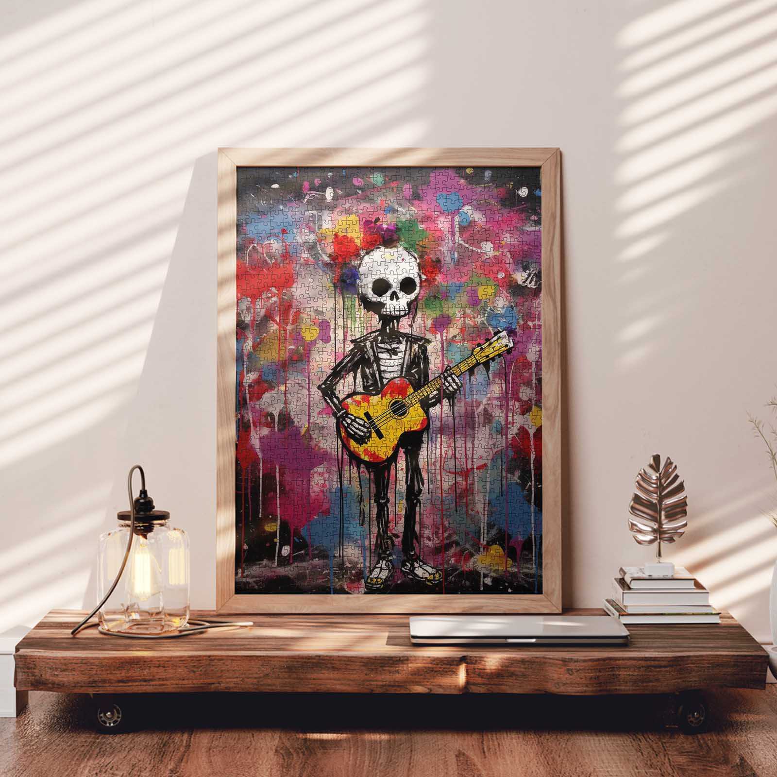 tucocoo-skeleton-guitar-puzzle-1000-teile-graffiti image 3
