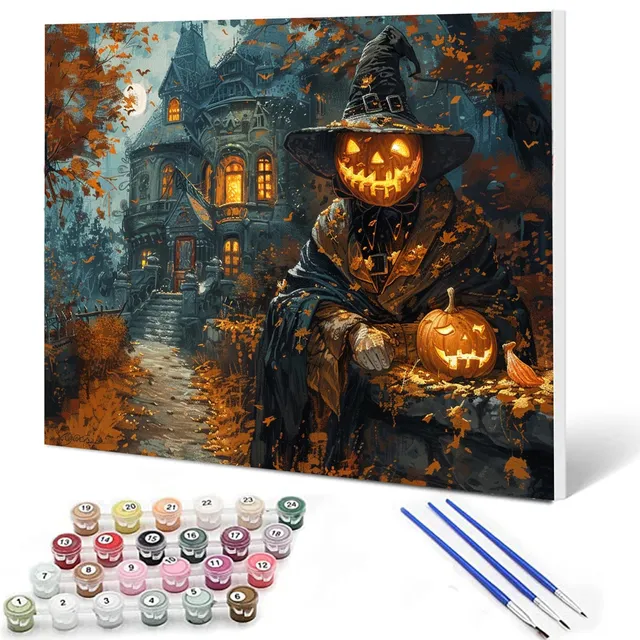 tucocoo-paint-by-numbers-halloween-k-rbismann-malen-nach-zahlen-40x50cm image 1