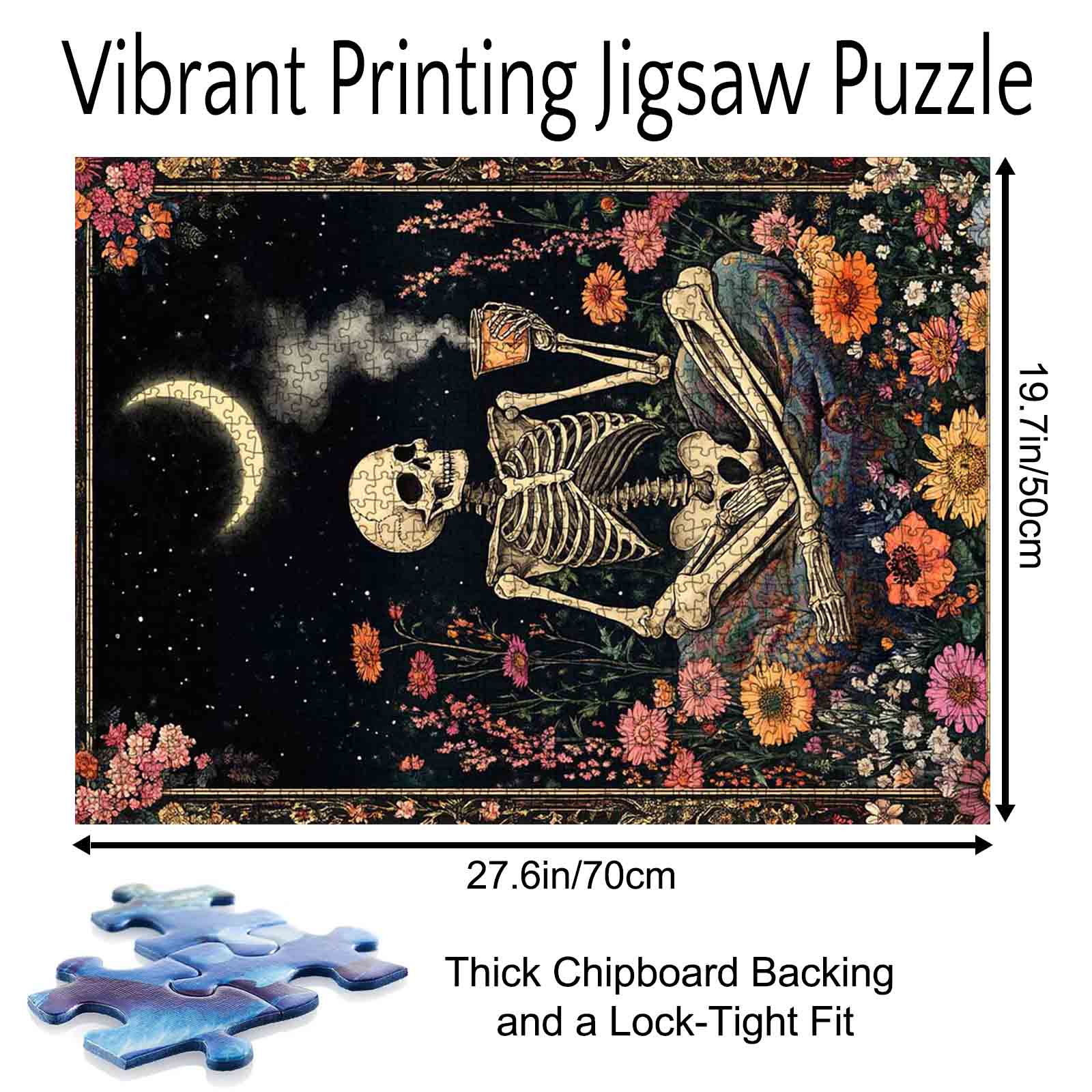 tucocoo-moonlit-skeleton-puzzle-1000-teile-mond image 5