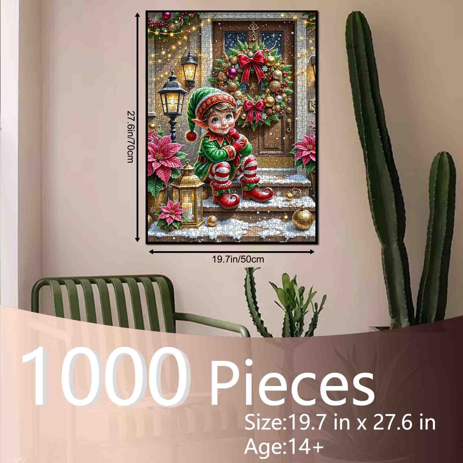 tucocoo-festive-doorstep-elf-puzzle-1000-teile-weihnachten image 5