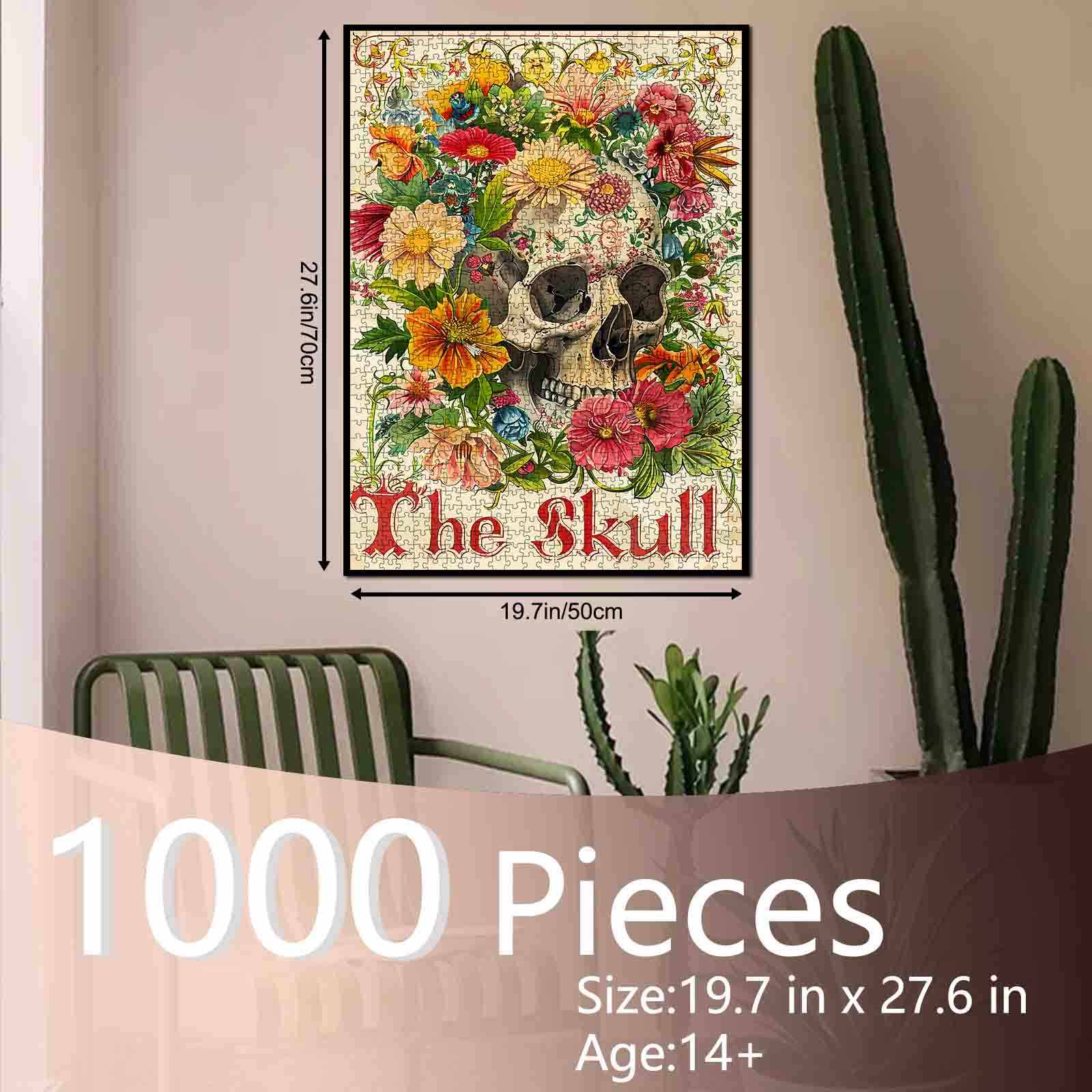 tucocoo-floral-skull-vintage-puzzle-1000-teile-blumen image 5