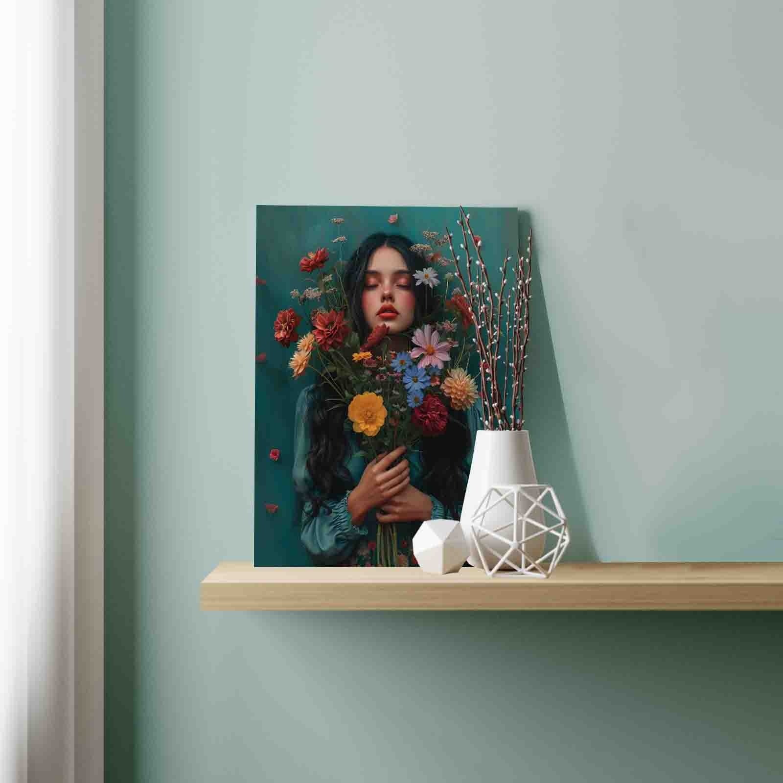 tucocoo-floral-dream-portrait-malen-nach-zahlen-frau-blumen image 3
