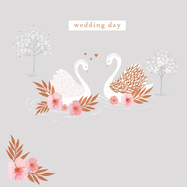 otter-house-hochzeitskarte-schw-ne-herzen-blumen-hochzeit image 1