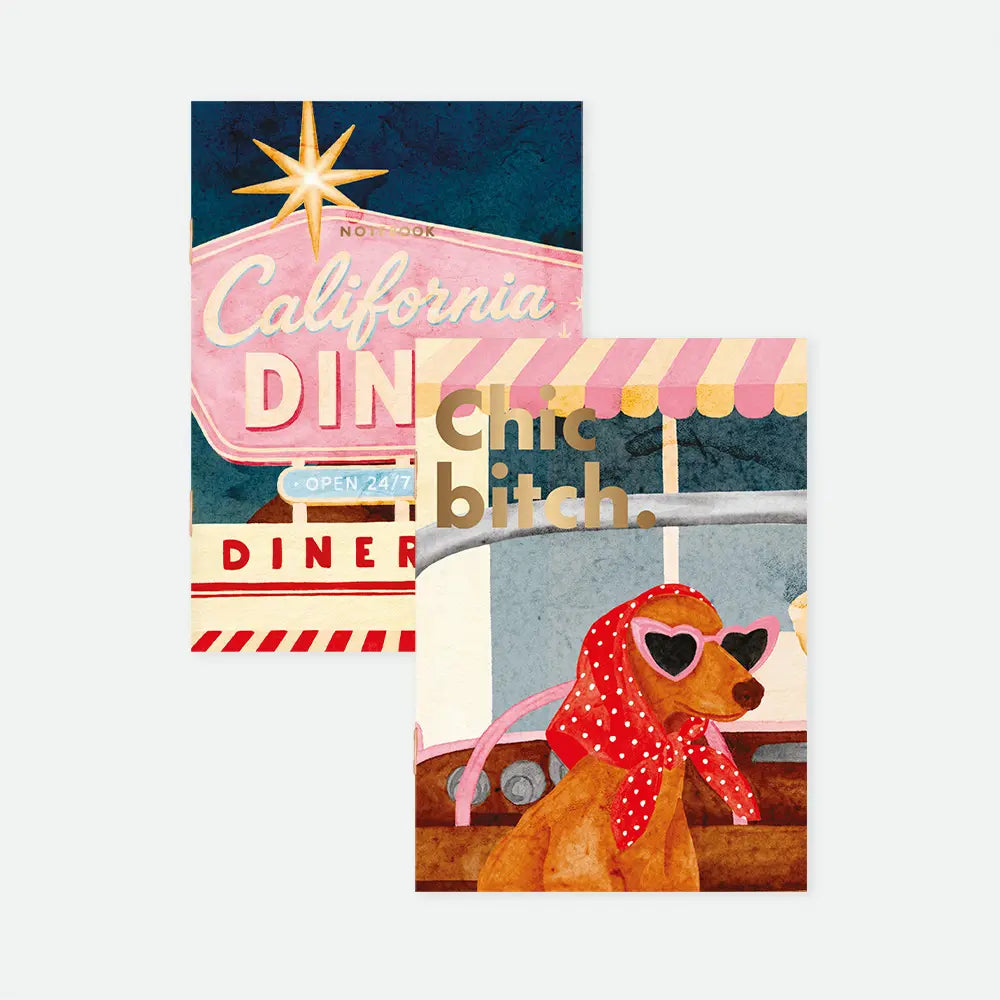 all-the-ways-to-say-california-diner-notizbuch-a6-duo-2er-set image 1