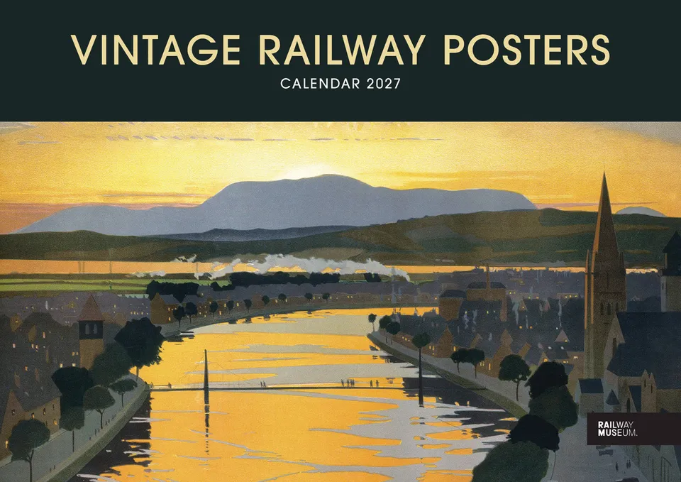 otter-house-vintage-railway-posters-nrm-a4-kalender-2027 image 1