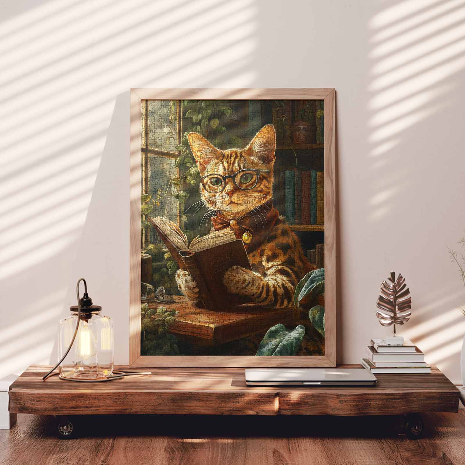 tucocoo-smart-cat-reading-puzzle-1000-teile-katze image 3
