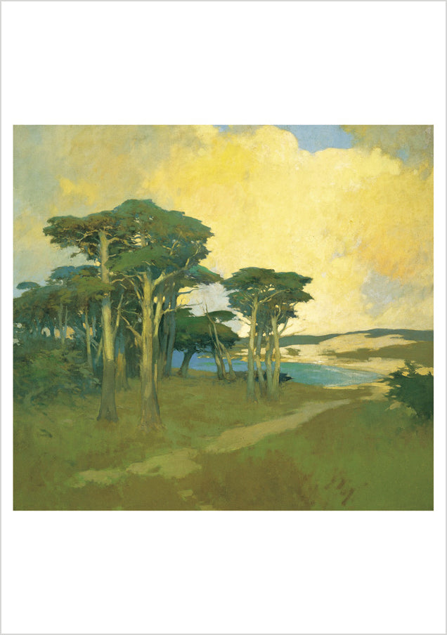 pomegranate-arthur-f-mathews-cypresses-gru-karten-set-zypressen image 4