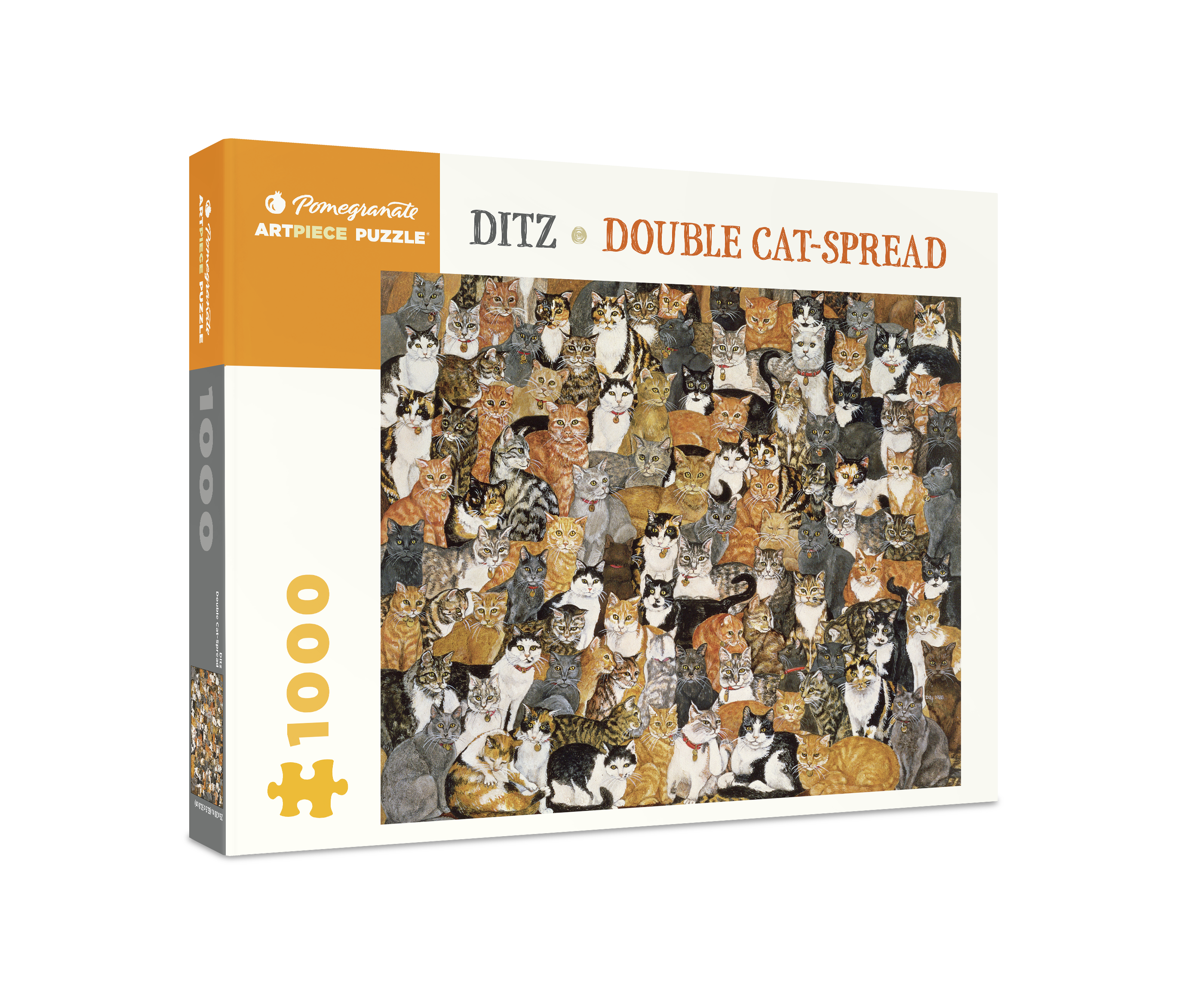 pomegranate-ditz-double-cat-spread-puzzle-1000-teile-katzen image 1