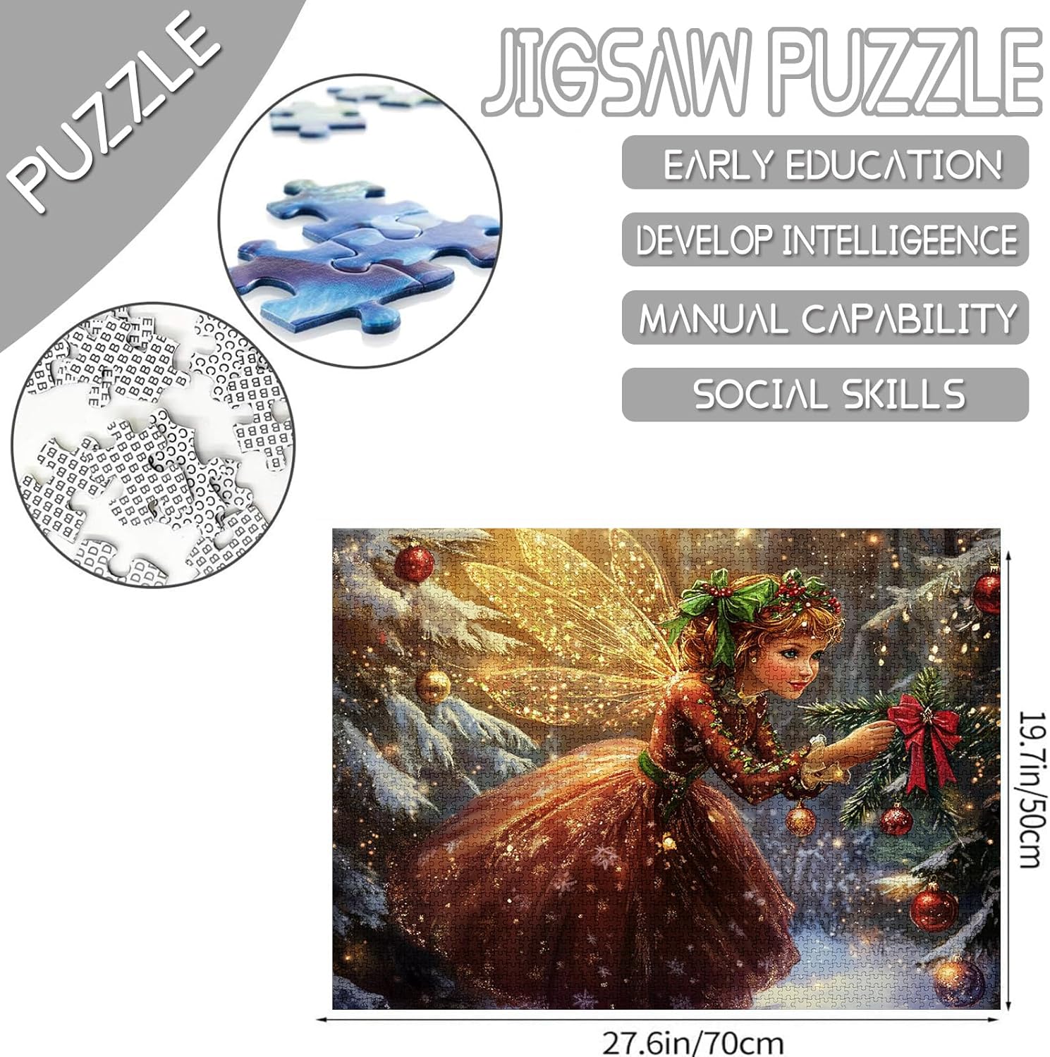 tucocoo-christmas-elf-golden-wings-puzzle-1000-teile-weihnachten image 4