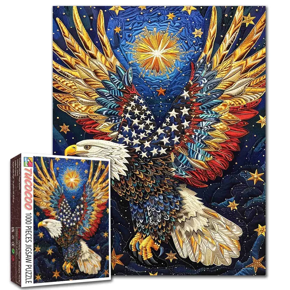 tucocoo-jigsaw-puzzles-patriotic-eagle-wings-puzzle-1000-teile image 1