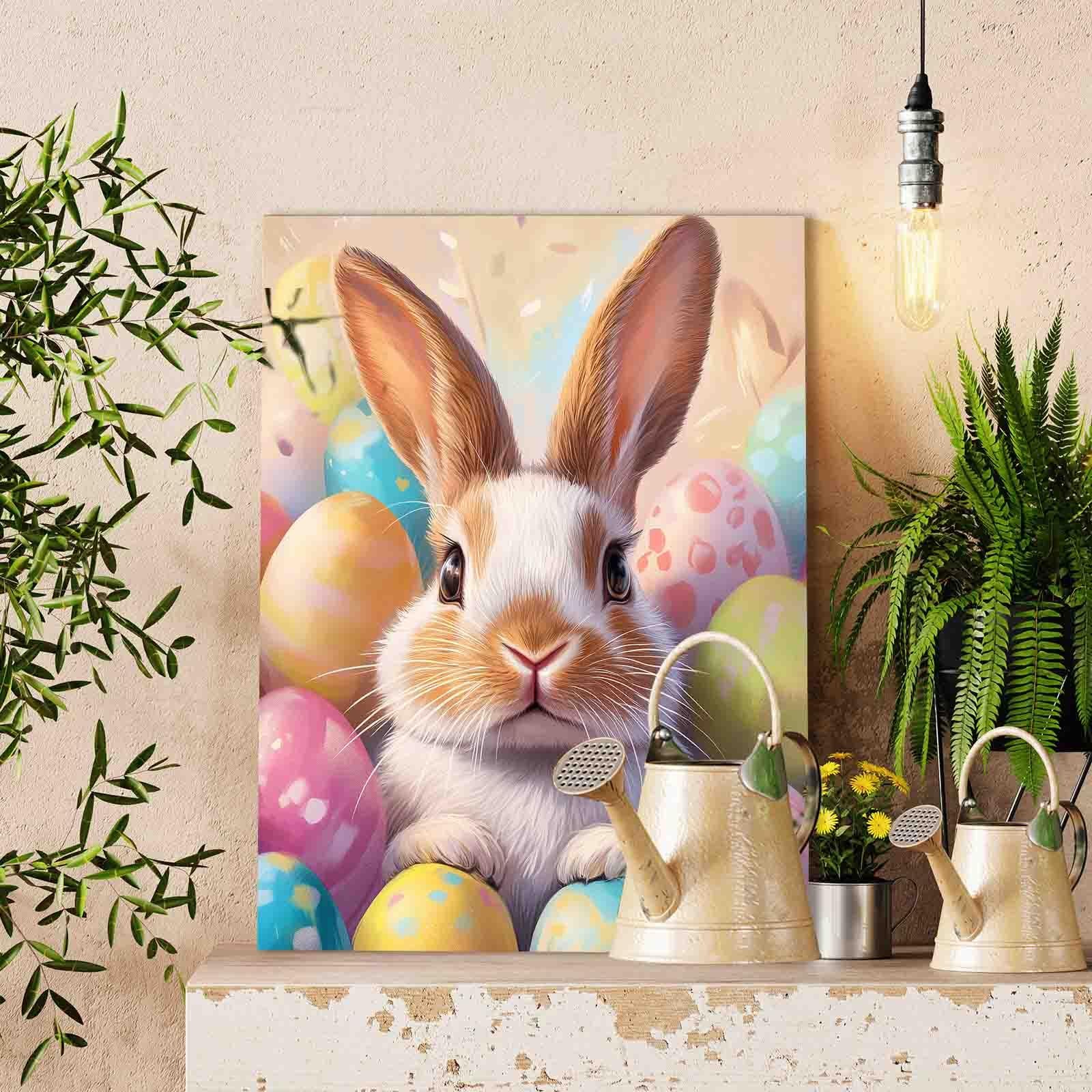 tucocoo-easter-bunny-in-colorful-egg-garden-malen-nach-zahlen-hase-ohne-rahmen image 2
