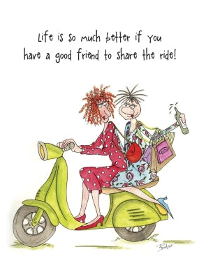 camilla-rose-grusskarte-share-the-ride-roller-humor image 1