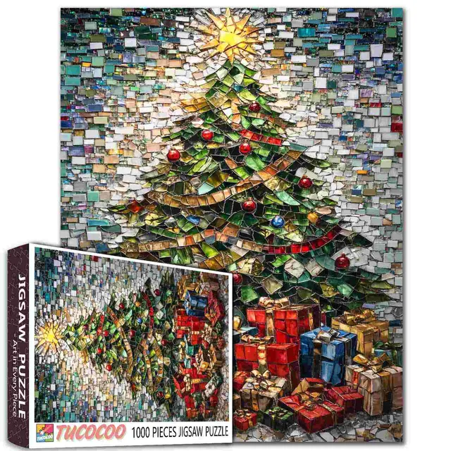 tucocoo-christmas-tree-gifts-puzzle-1000-teile-weihnachten image 1