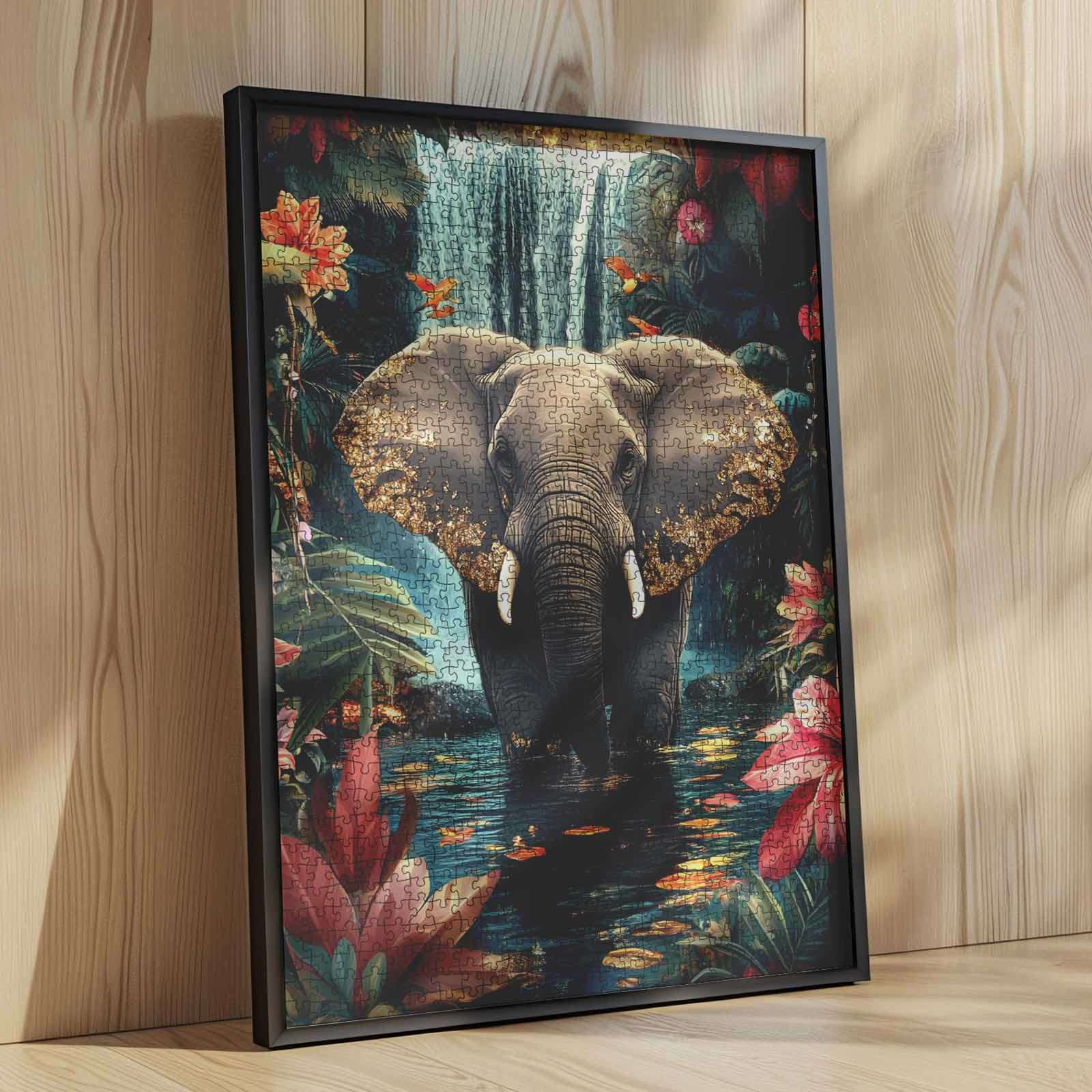 tucocoo-golden-eared-elephant-puzzle-1000-teile-natur image 4