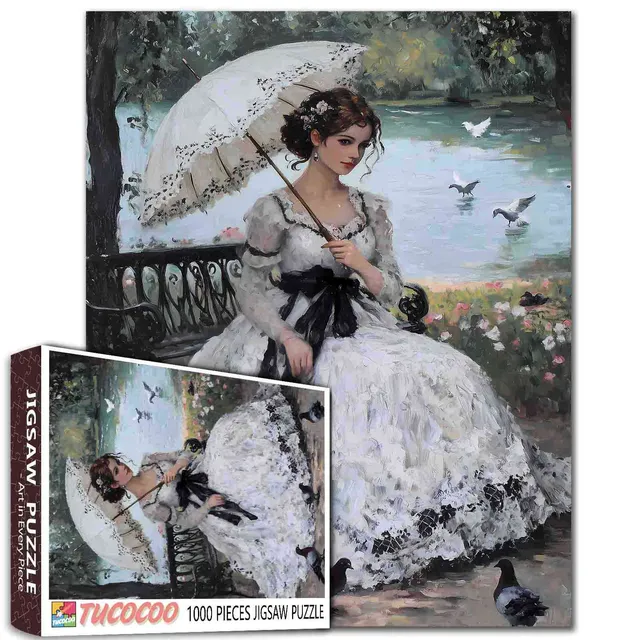 tucocoo-victorian-elegance-by-the-lake-puzzle-1000-teile-dame image 1