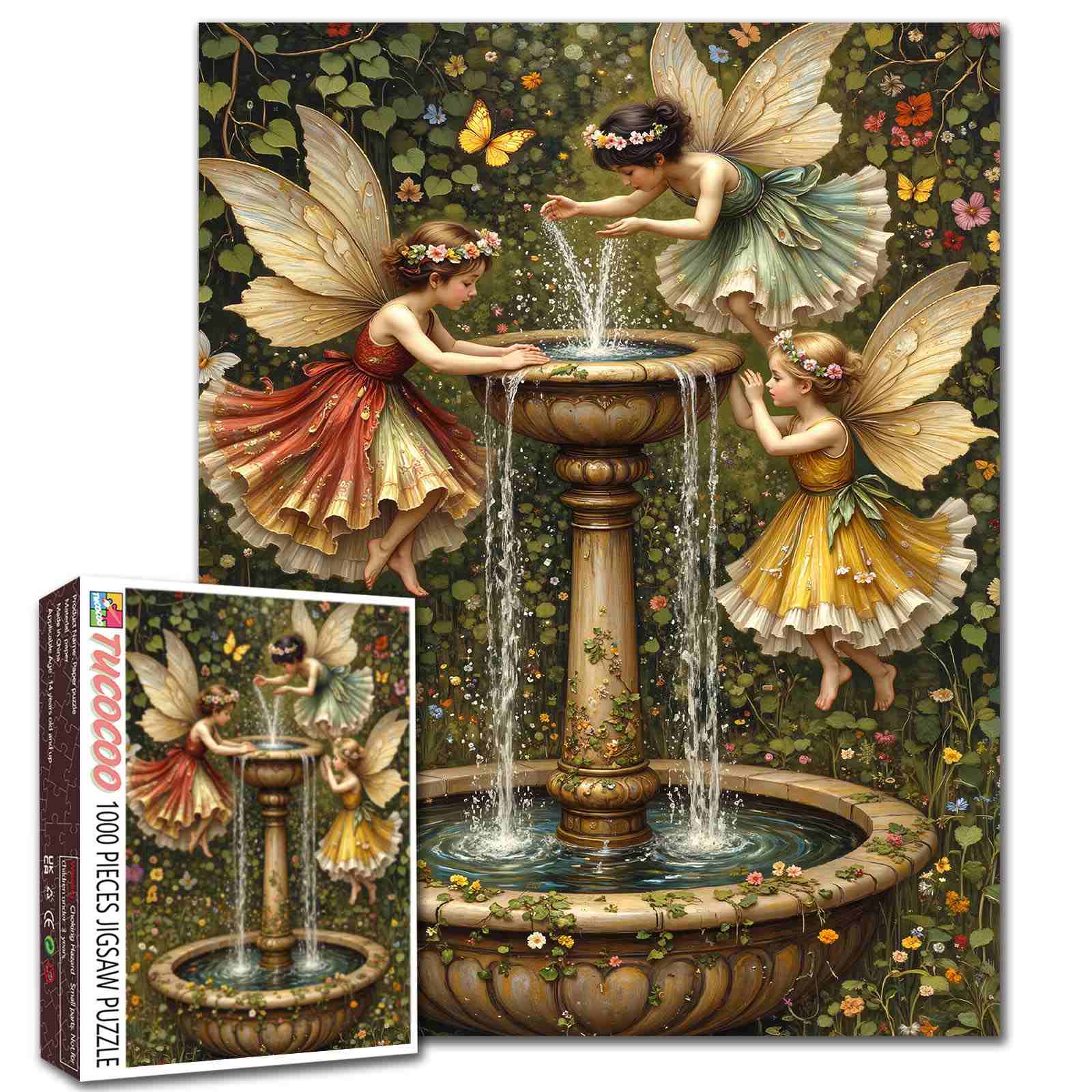 tucocoo-fairy-fountain-puzzle-1000-teile-feen image 1