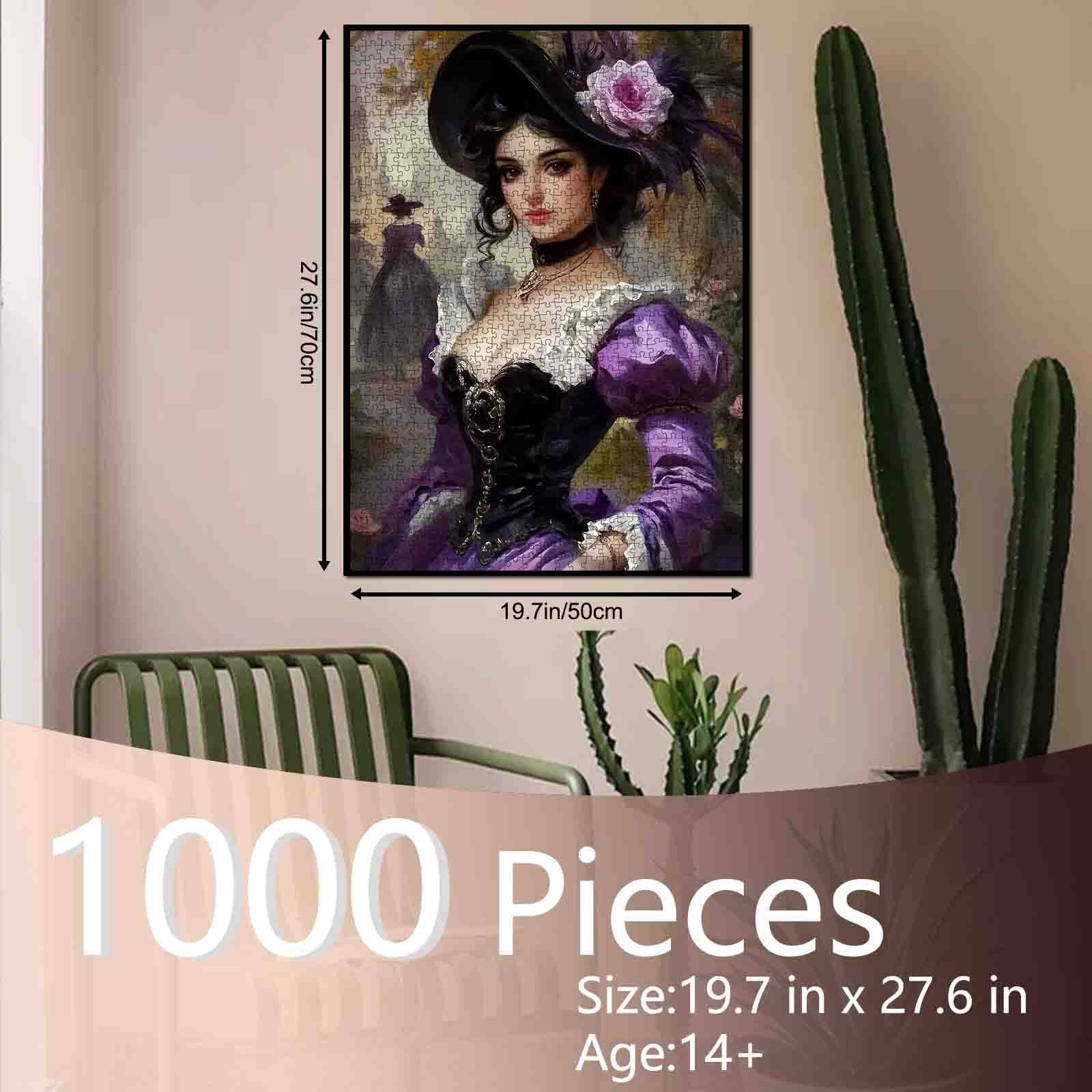 tucocoo-jigsaw-puzzles-victorian-lady-puzzle-1000-teile-lila image 5
