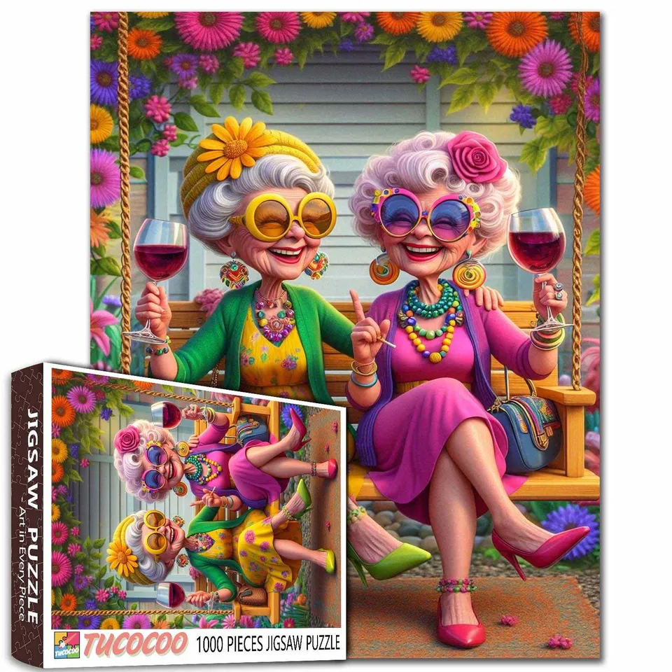 tucocoo-happy-hour-grandma-friends-1000-teile-puzzle image 1