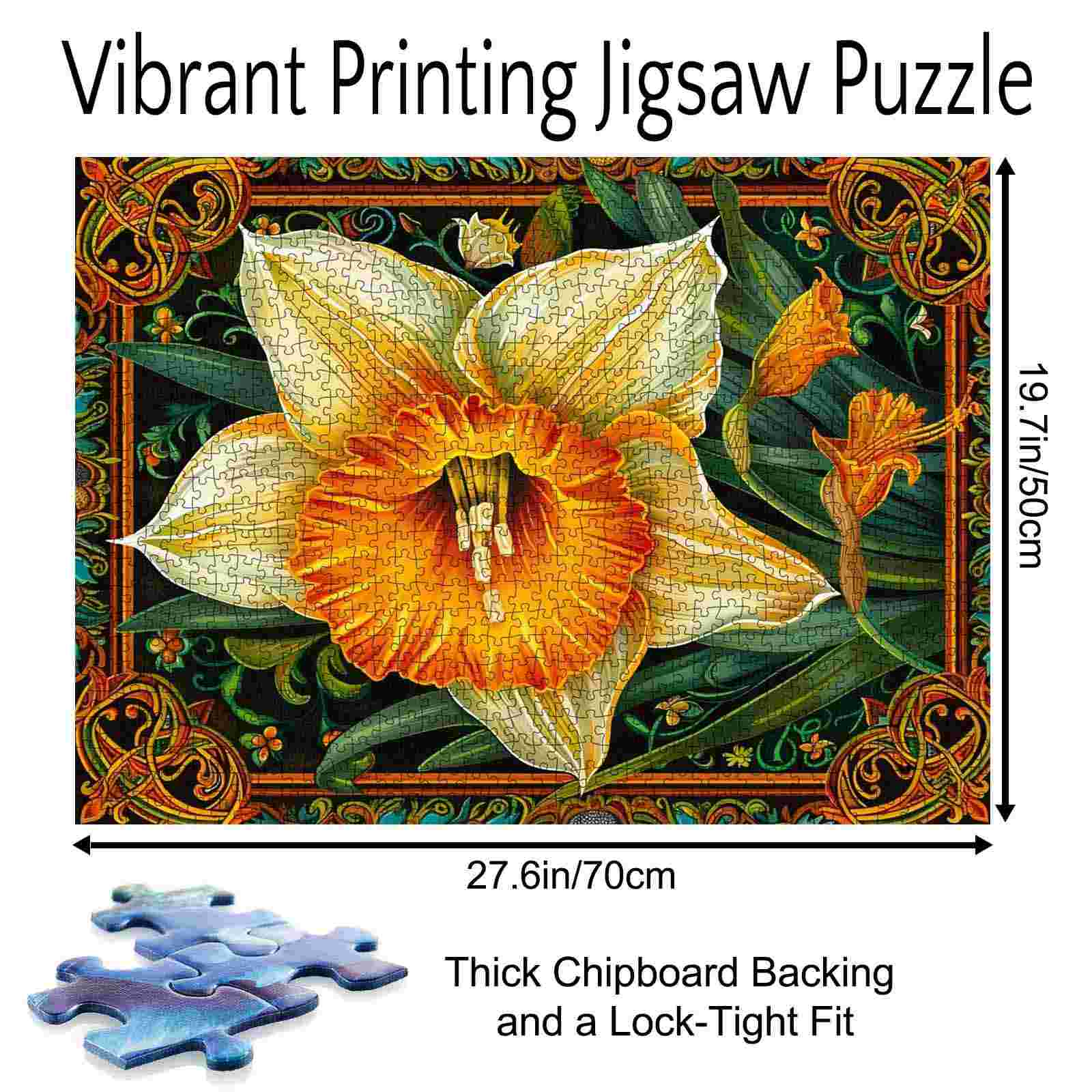 tucocoo-jigsaw-puzzles-golden-daffodil-charm-puzzle-1000-teile-blumen image 5