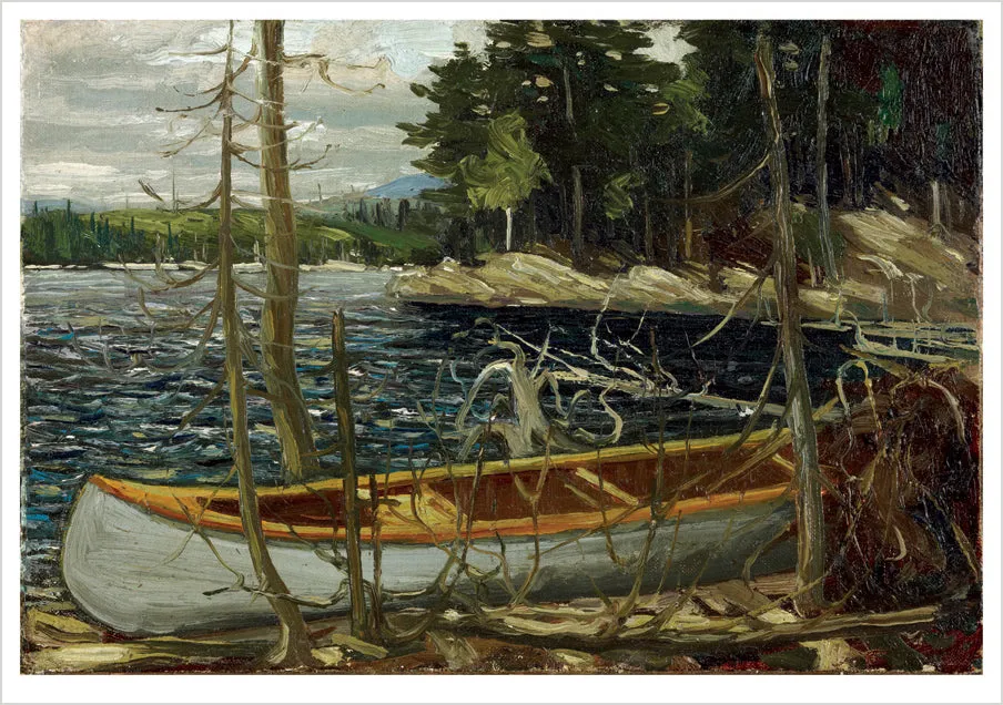 pomegranate-thomson-the-canoe-klappkarte-einzeln-kanu image 1