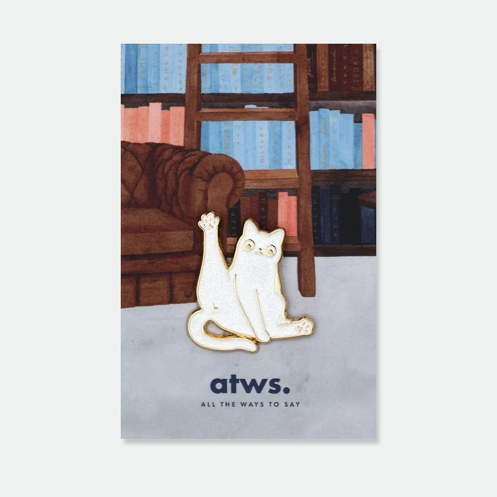 all-the-ways-to-say-don-t-give-a-shit-pin-katze-wei-emaille image 1