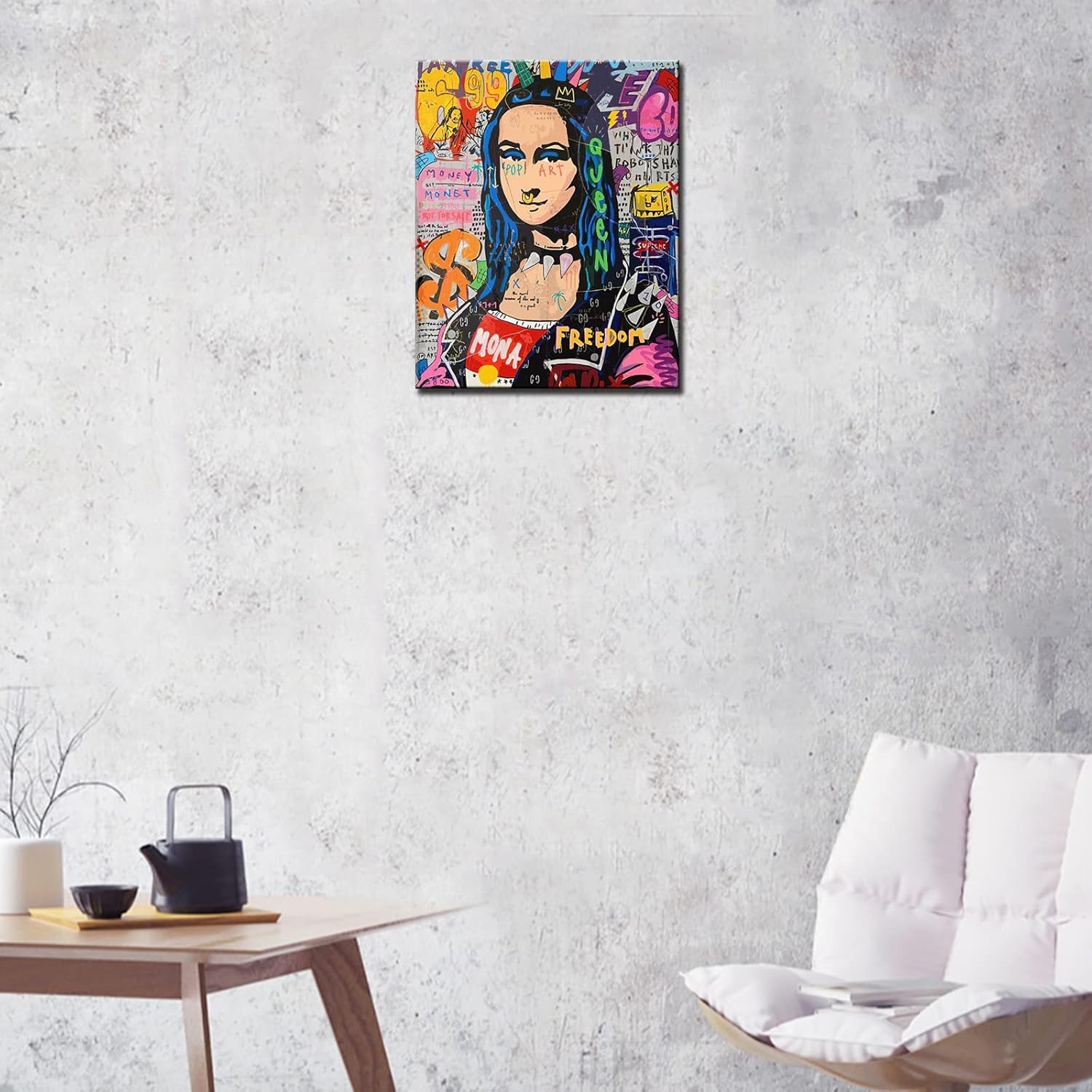 tucocoo-paint-by-numbers-abstract-mona-lisa-malen-nach-zahlen-40x50-graffiti image 3
