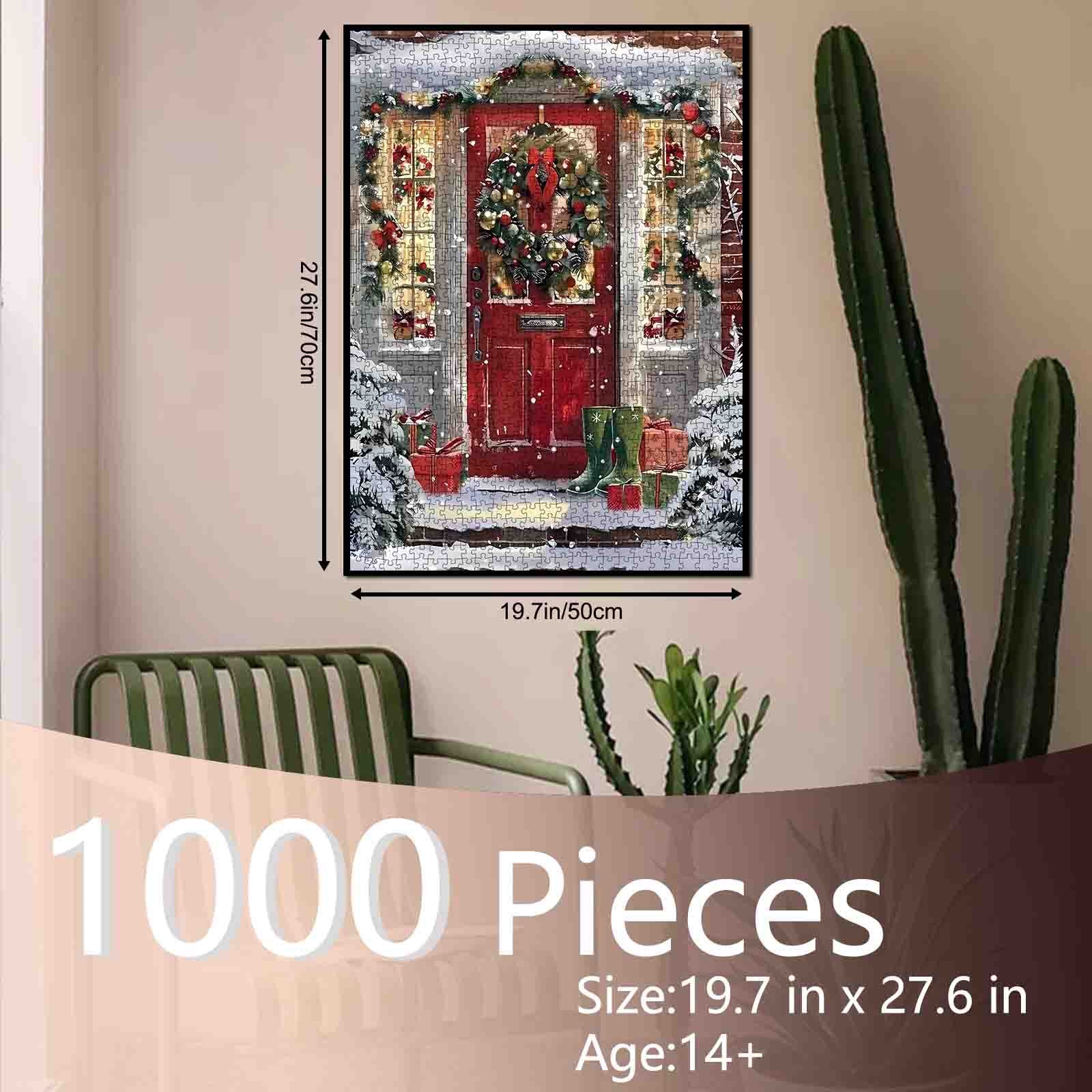tucocoo-jigsaw-puzzles-christmas-welcome-door-puzzle-1000-teile-weihnachten image 5
