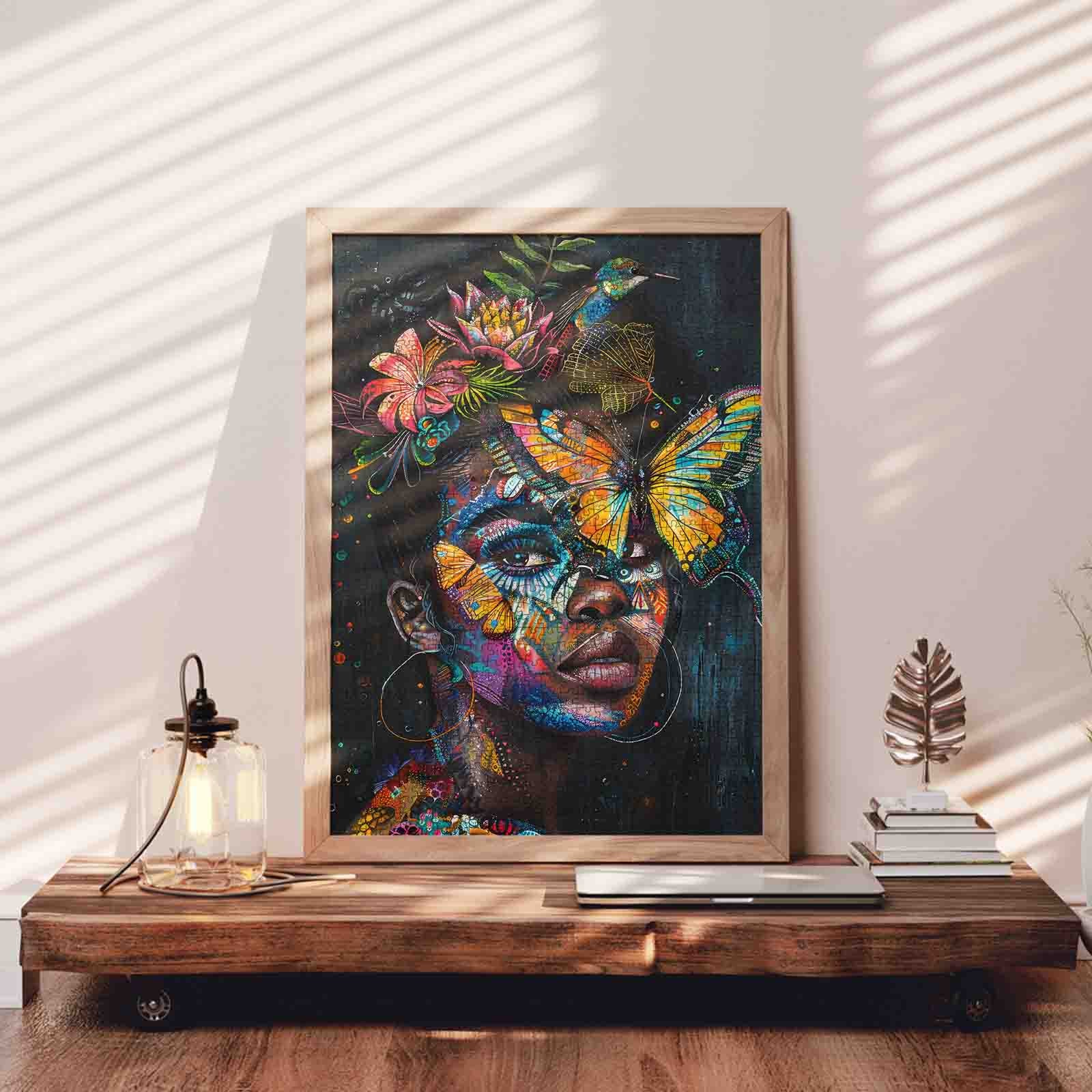 tucocoo-butterfly-crown-dream-portrait-puzzle-1000-teile-kunst image 3