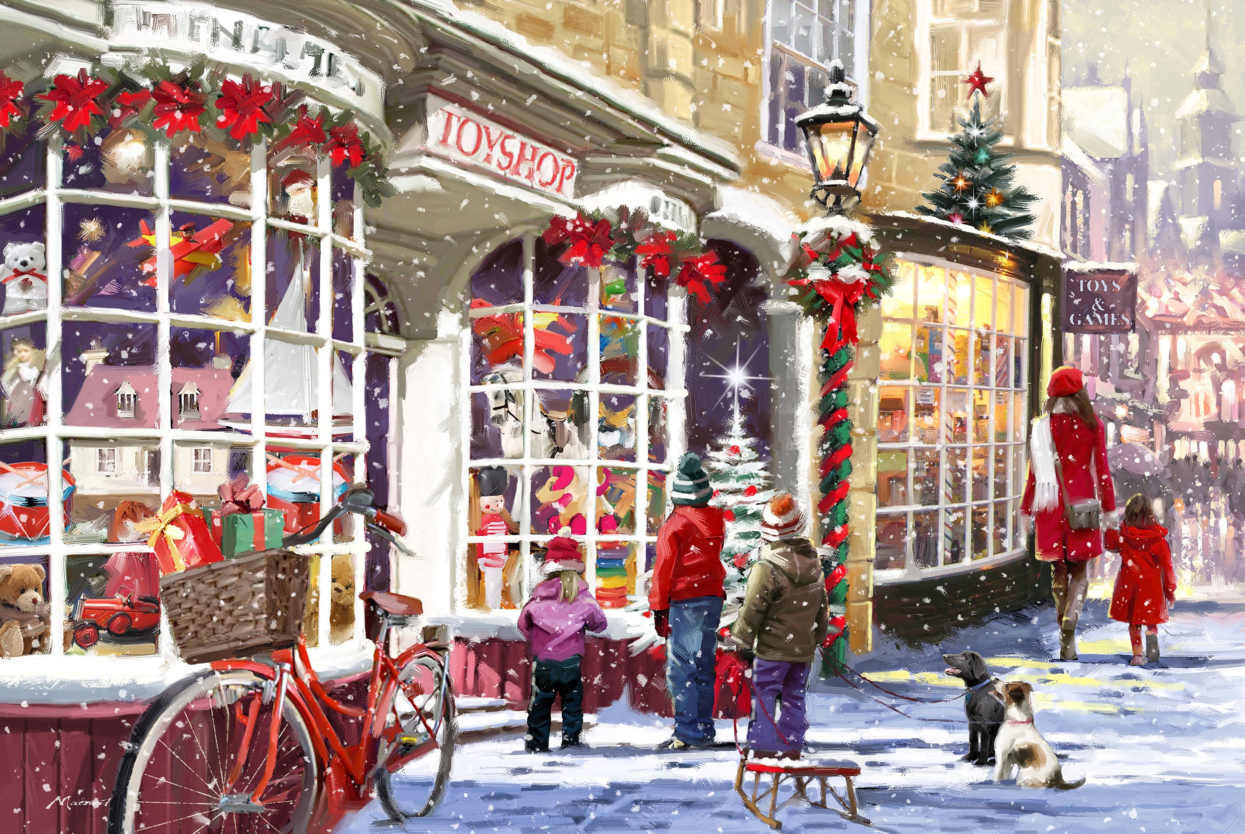 otter-house-toy-shop-500-teile-puzzle-hund-weihnachten image 1