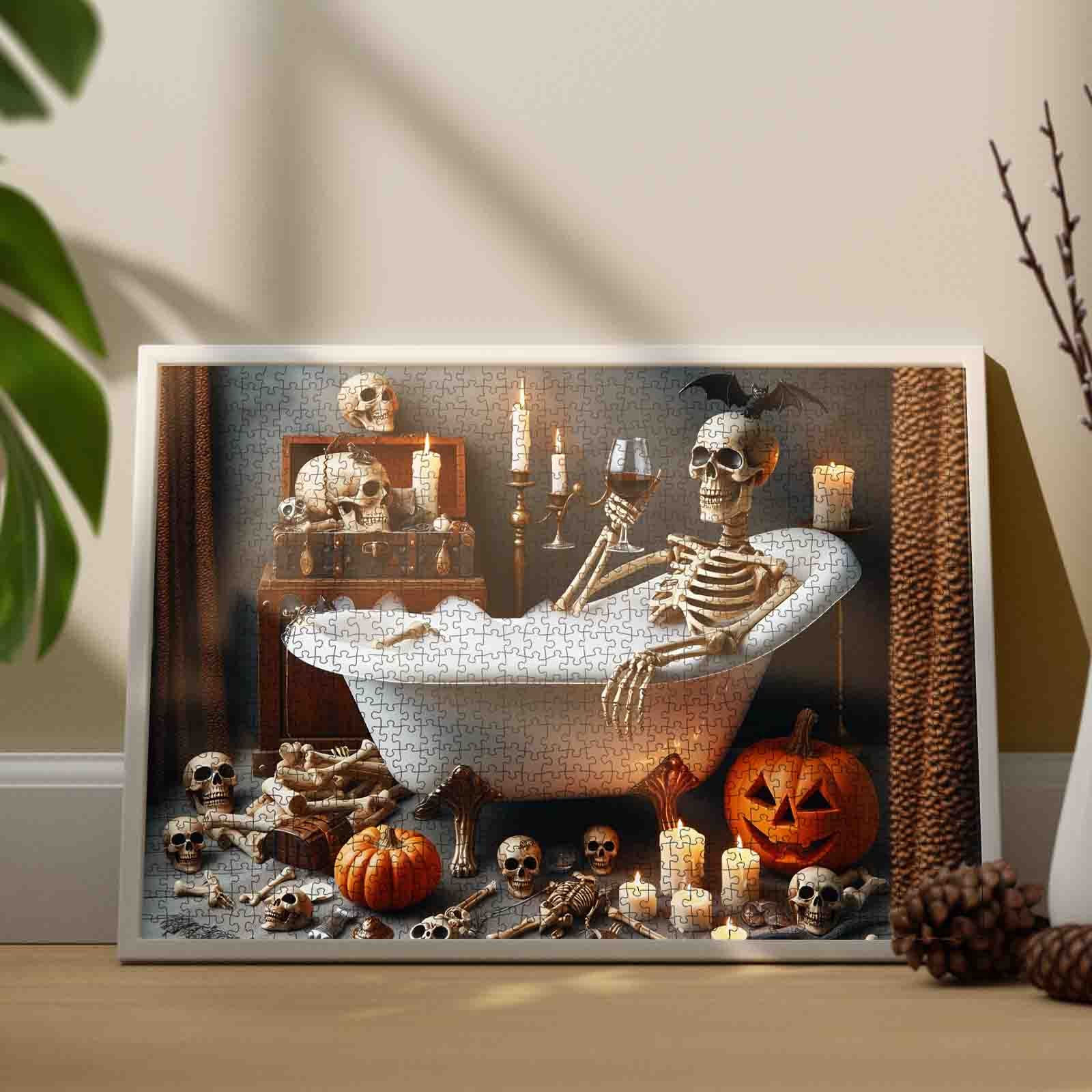 tucocoo-skeleton-bath-puzzle-1000-teile-halloween image 3