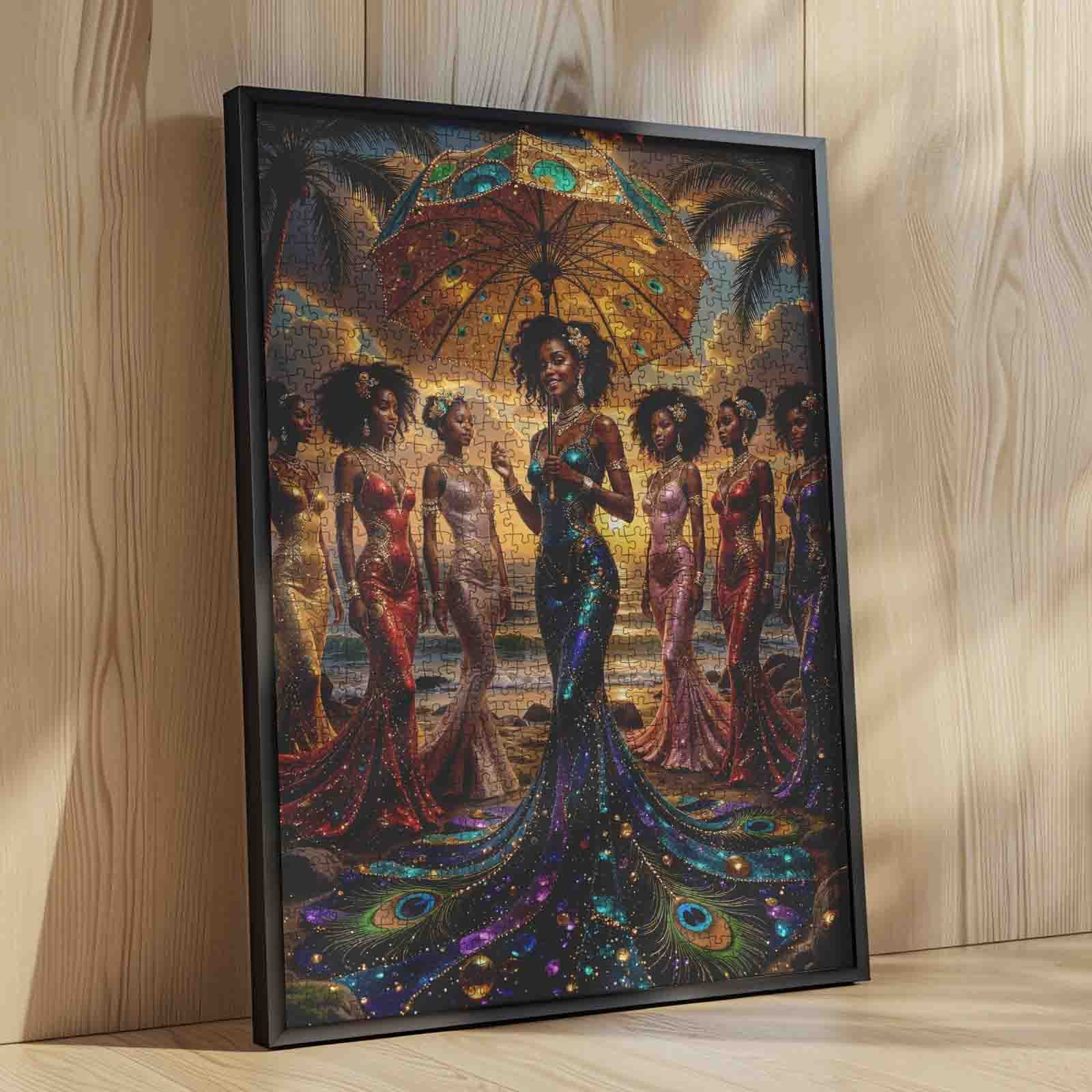 tucocoo-golden-sunset-queens-puzzle-1000-teile-strand image 4