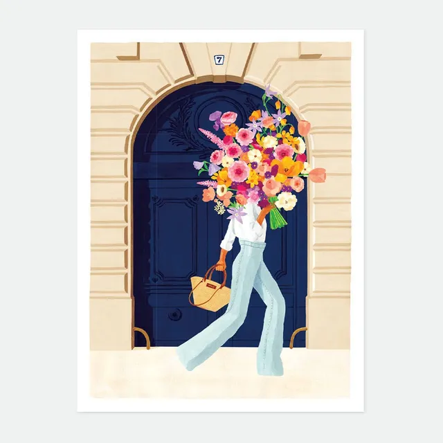 all-the-ways-to-say-parisian-door-poster-paris-blumen-medium image 1