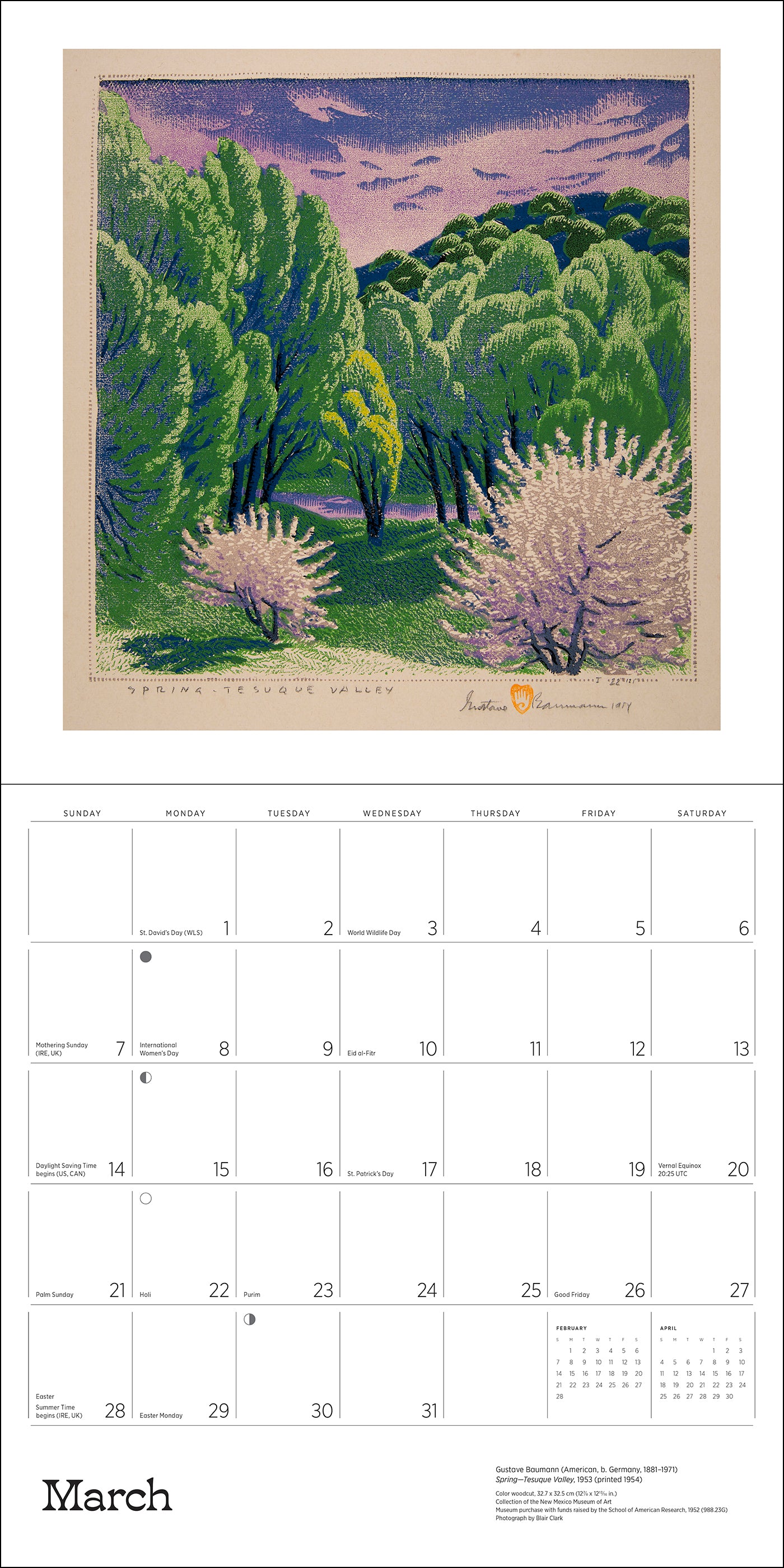 pomegranate-gustave-baumann-2027-wandkalender-landschaften image 7