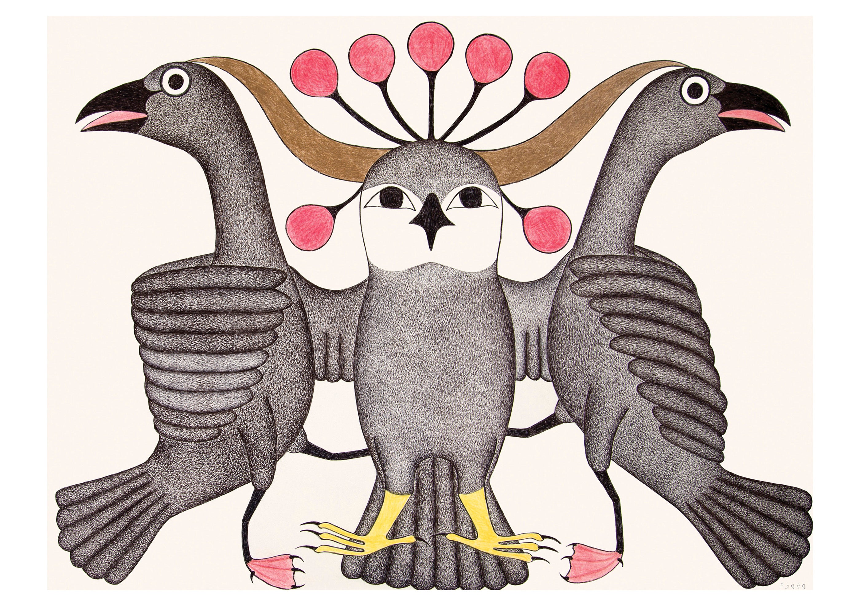 pomegranate-kenojuak-ashevak-klappkarten-set-inuit-raben image 5
