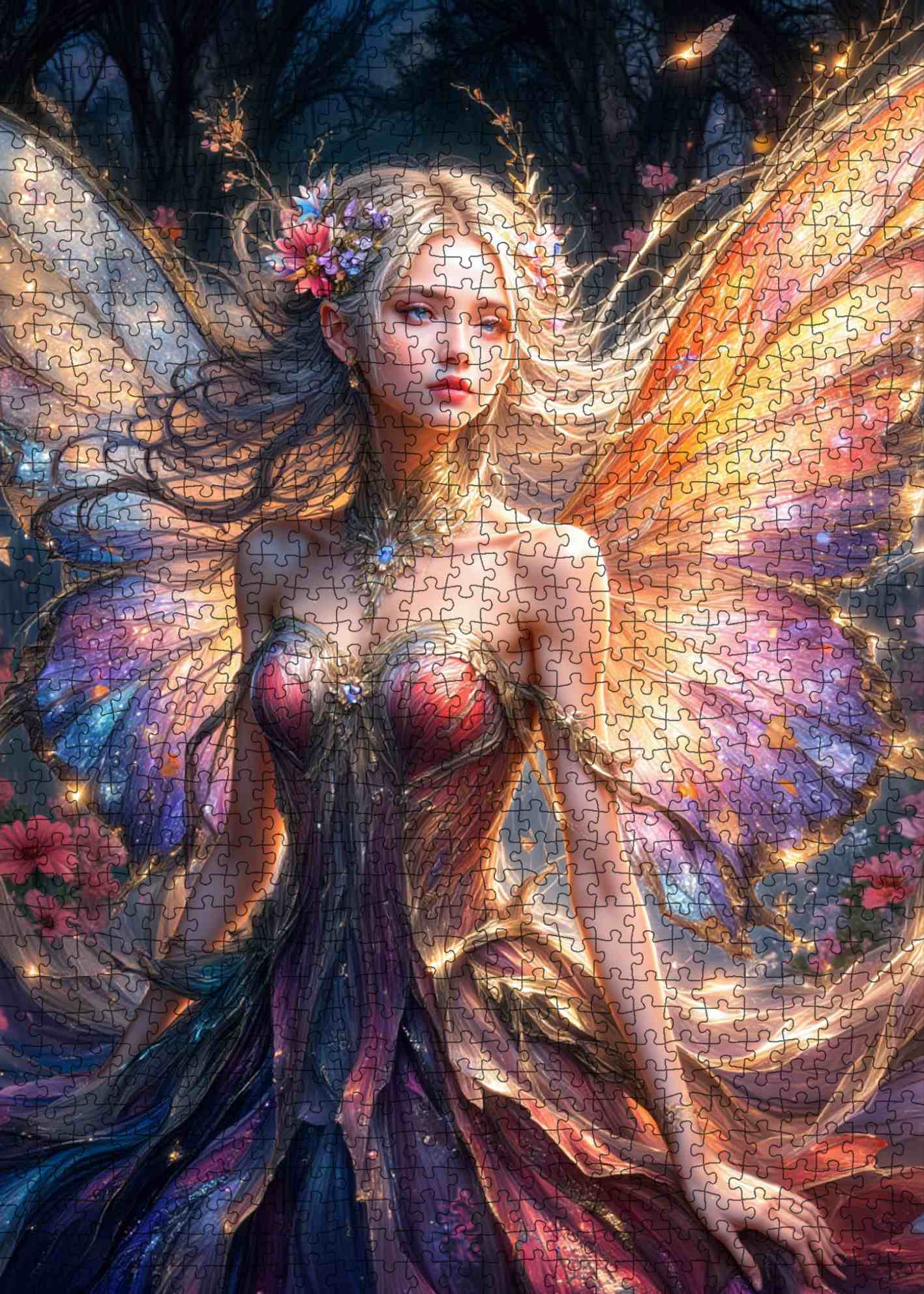 tucocoo-twilight-fairy-glow-puzzle-1000-teile-fee-wald image 2