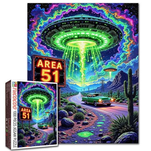 tucocoo-area-51-ufo-encounter-puzzle-1000-teile-ufo image 1