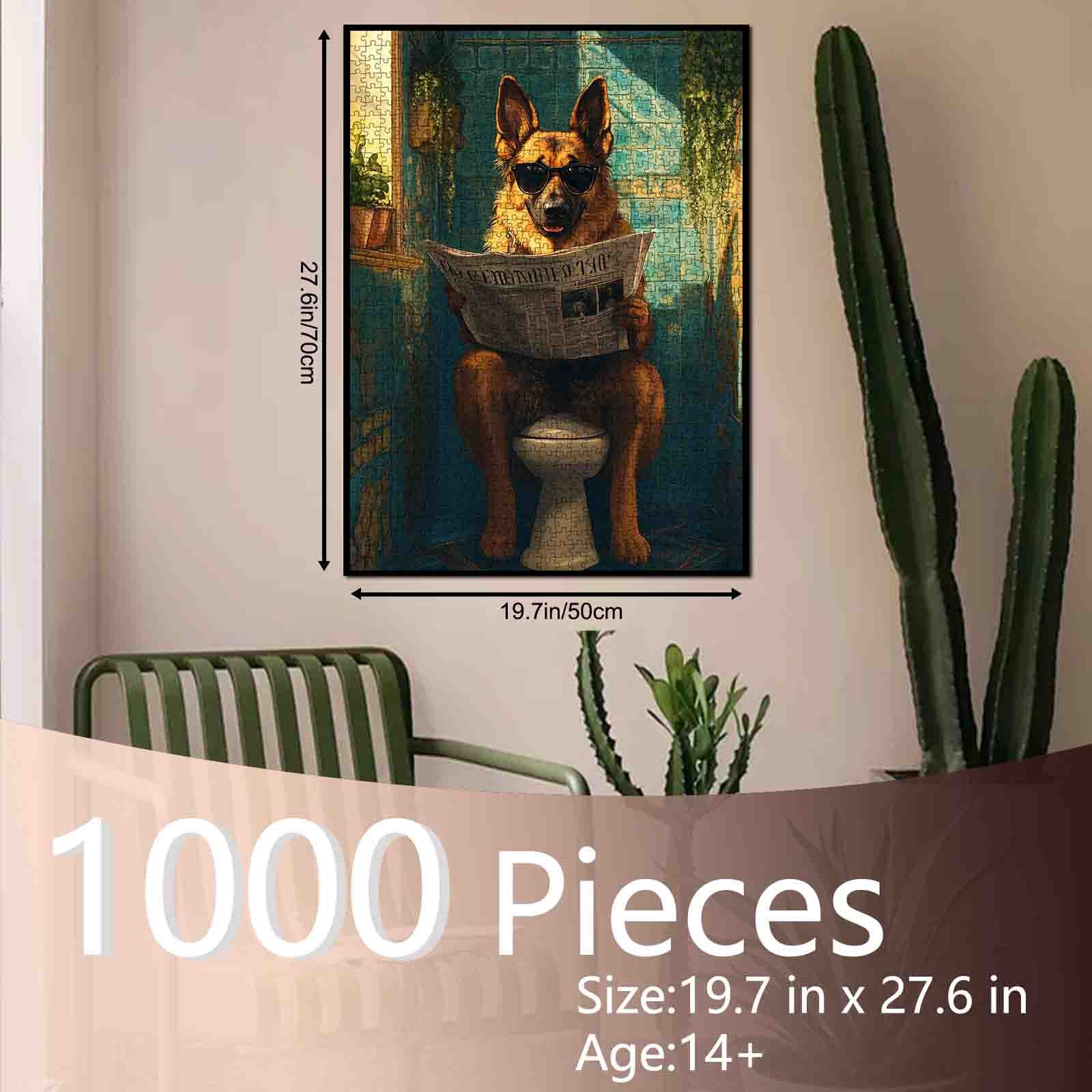 tucocoo-cool-dog-reading-newspaper-puzzle-1000-teile-hund image 5