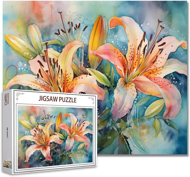 tucocoo-blooming-lilies-puzzle-1000-teile-lilien image 1
