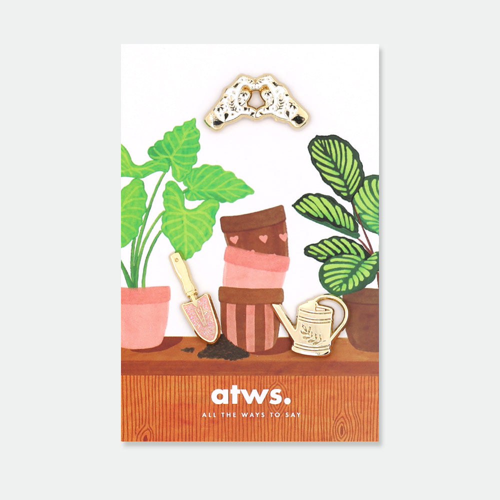 all-the-ways-to-say-garden-lover-pins-3er-set-emaille-garten image 1