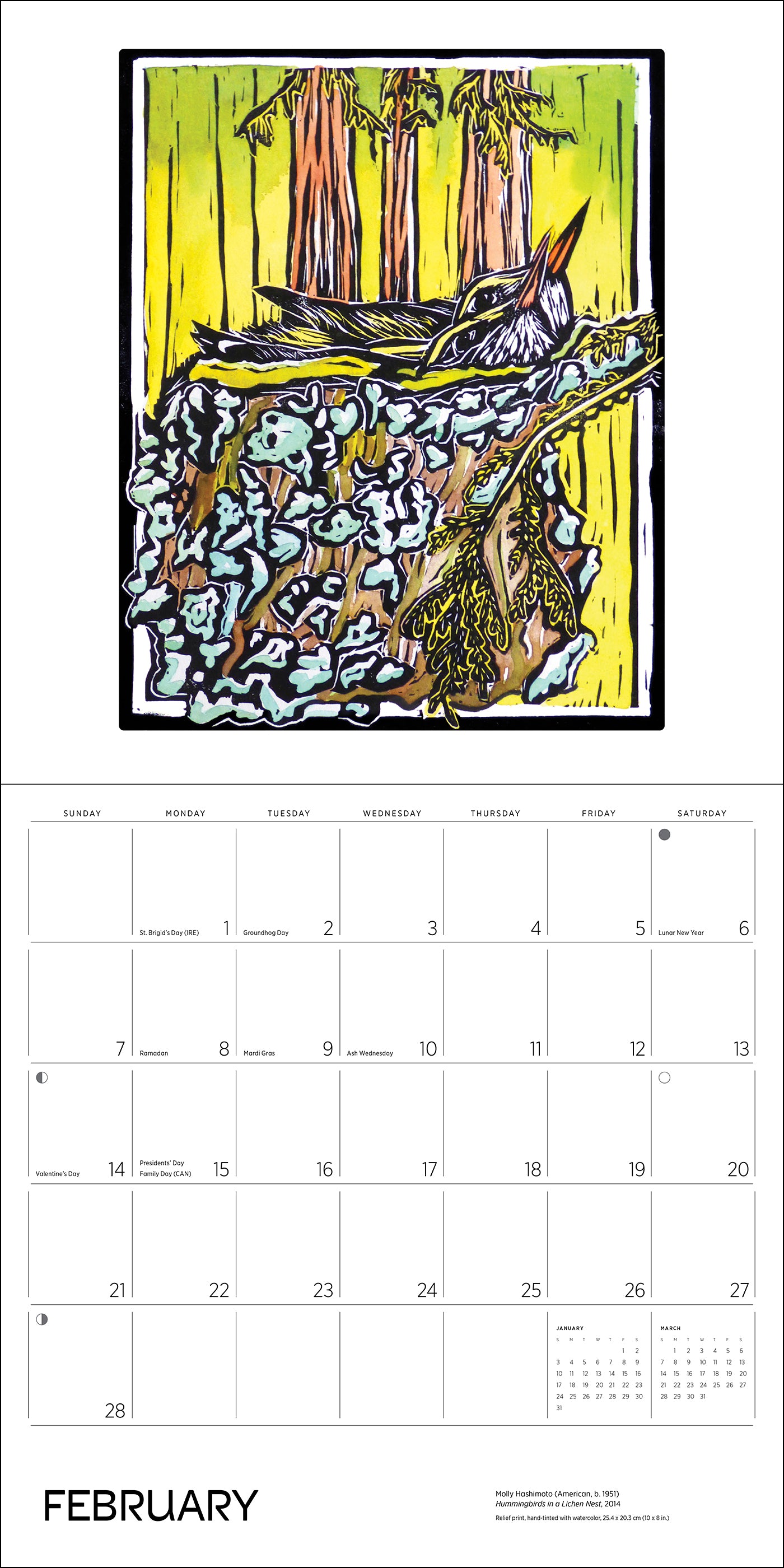 pomegranate-molly-hashimoto-birds-wandkalender-2027 image 4