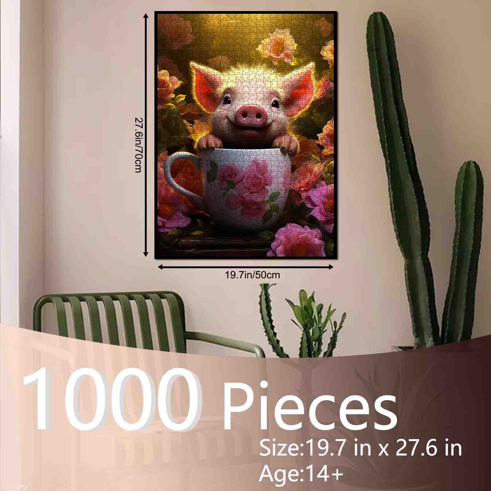 tucocoo-playful-piglet-teacup-puzzle-1000-teile-schwein image 5