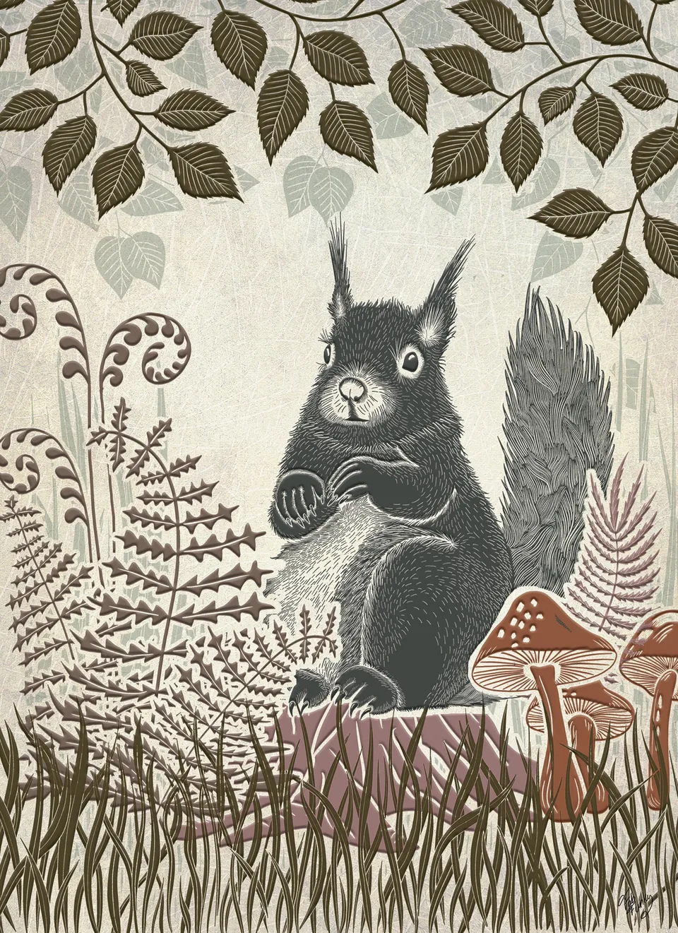 otter-house-fab-funky-grusskarte-country-lane-eichh-rnchen image 1