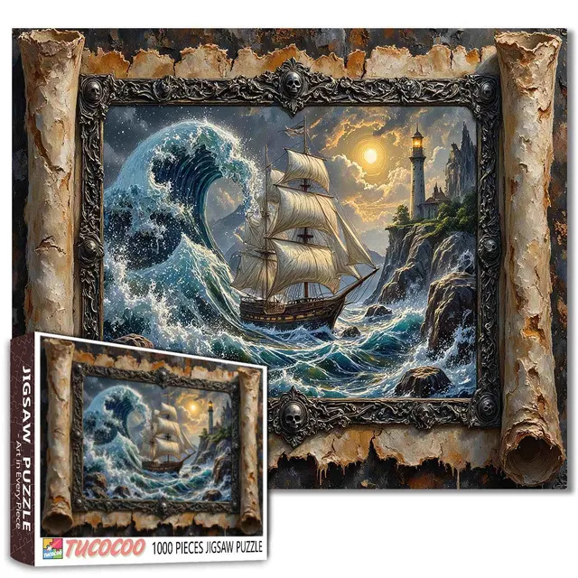 tucocoo-haunted-ghost-wave-puzzle-1000-teile-piratenschiff image 1