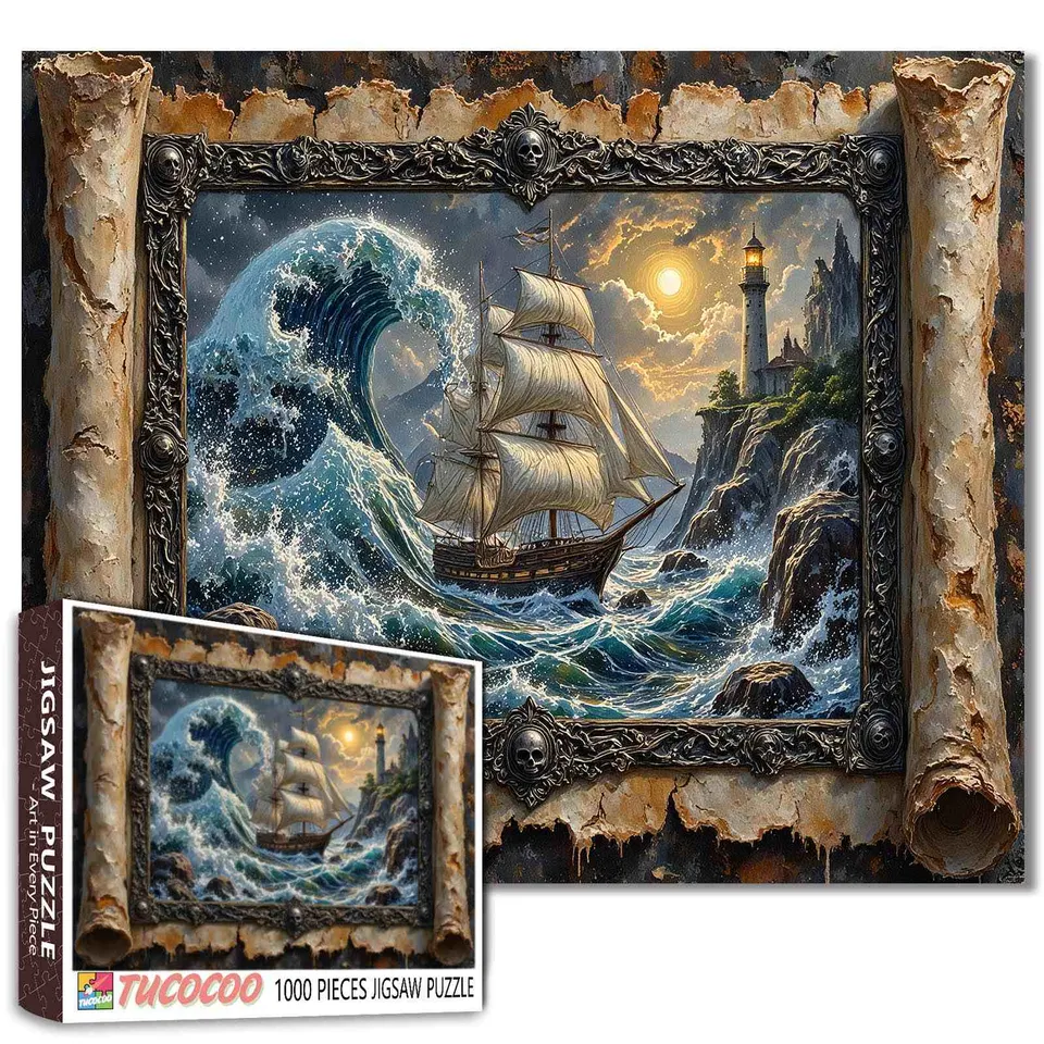 tucocoo-haunted-ghost-wave-puzzle-1000-teile-piratenschiff image 1